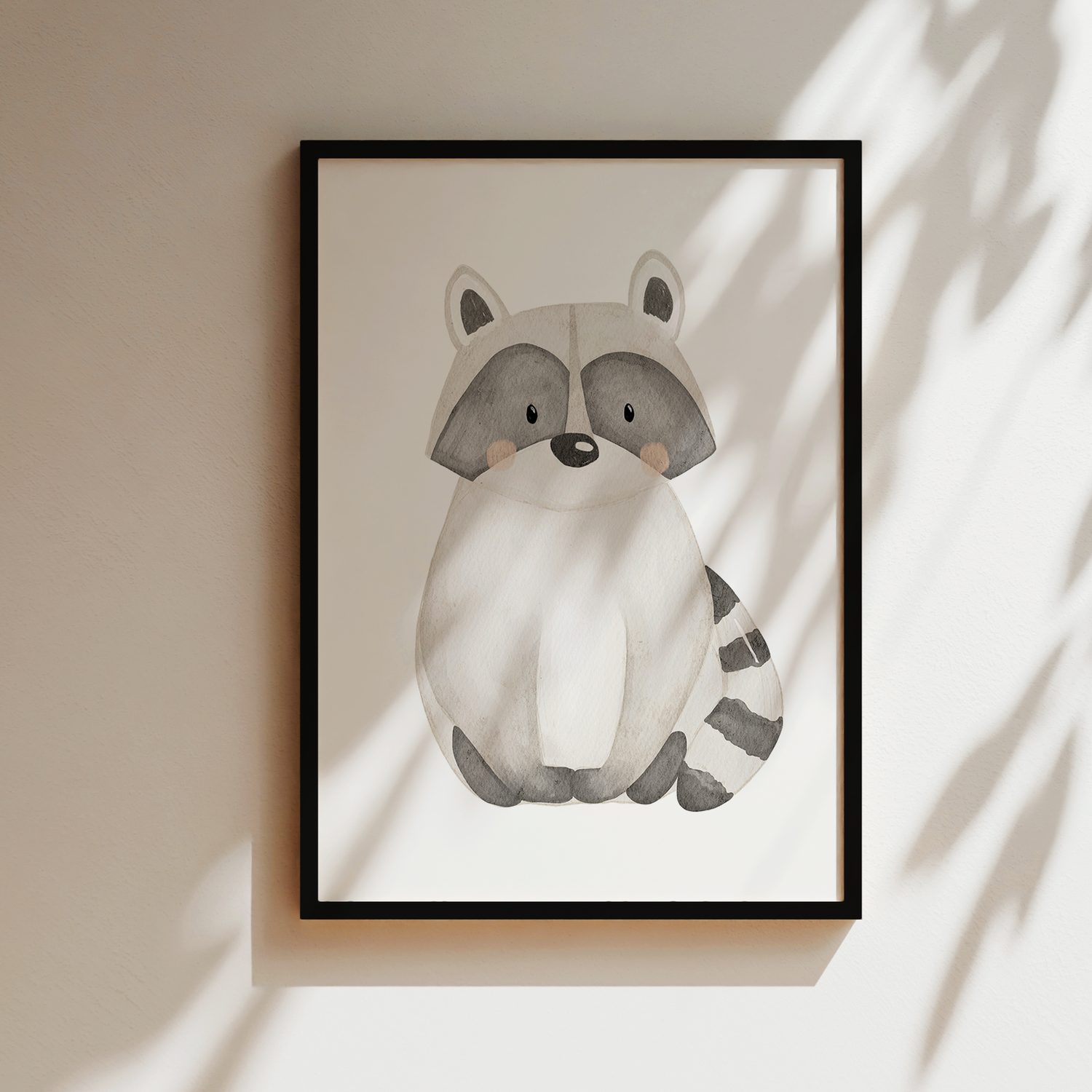 Kinderposter Waschbär