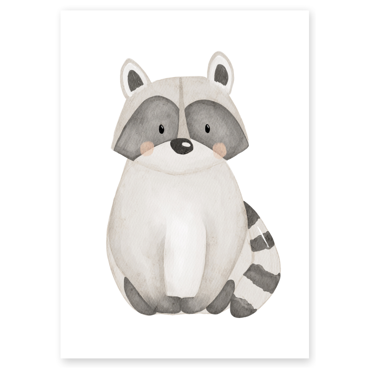 Kinderposter Waschbär