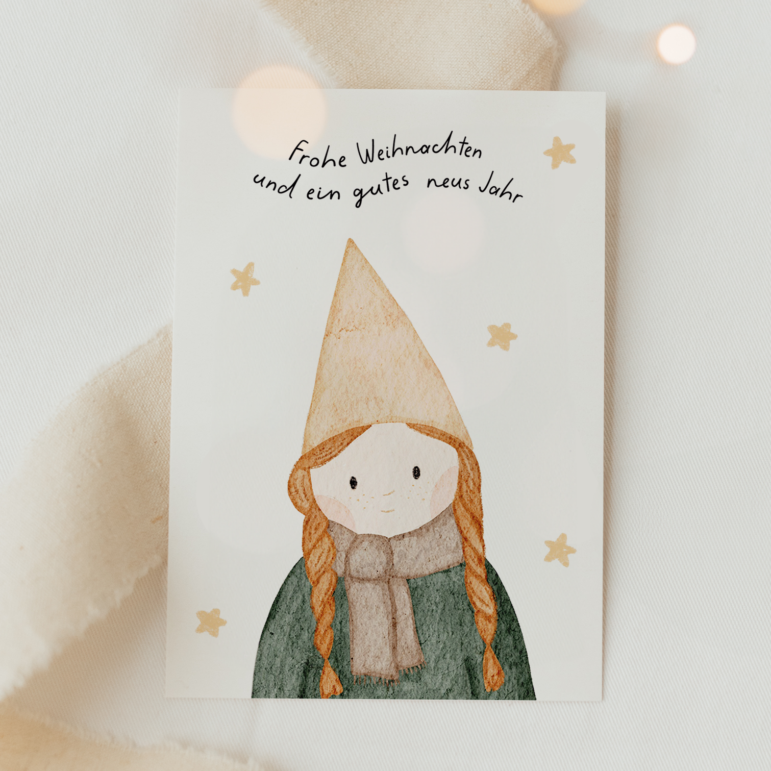 Hej Hanni Weihnachtskarte Wichtelchen