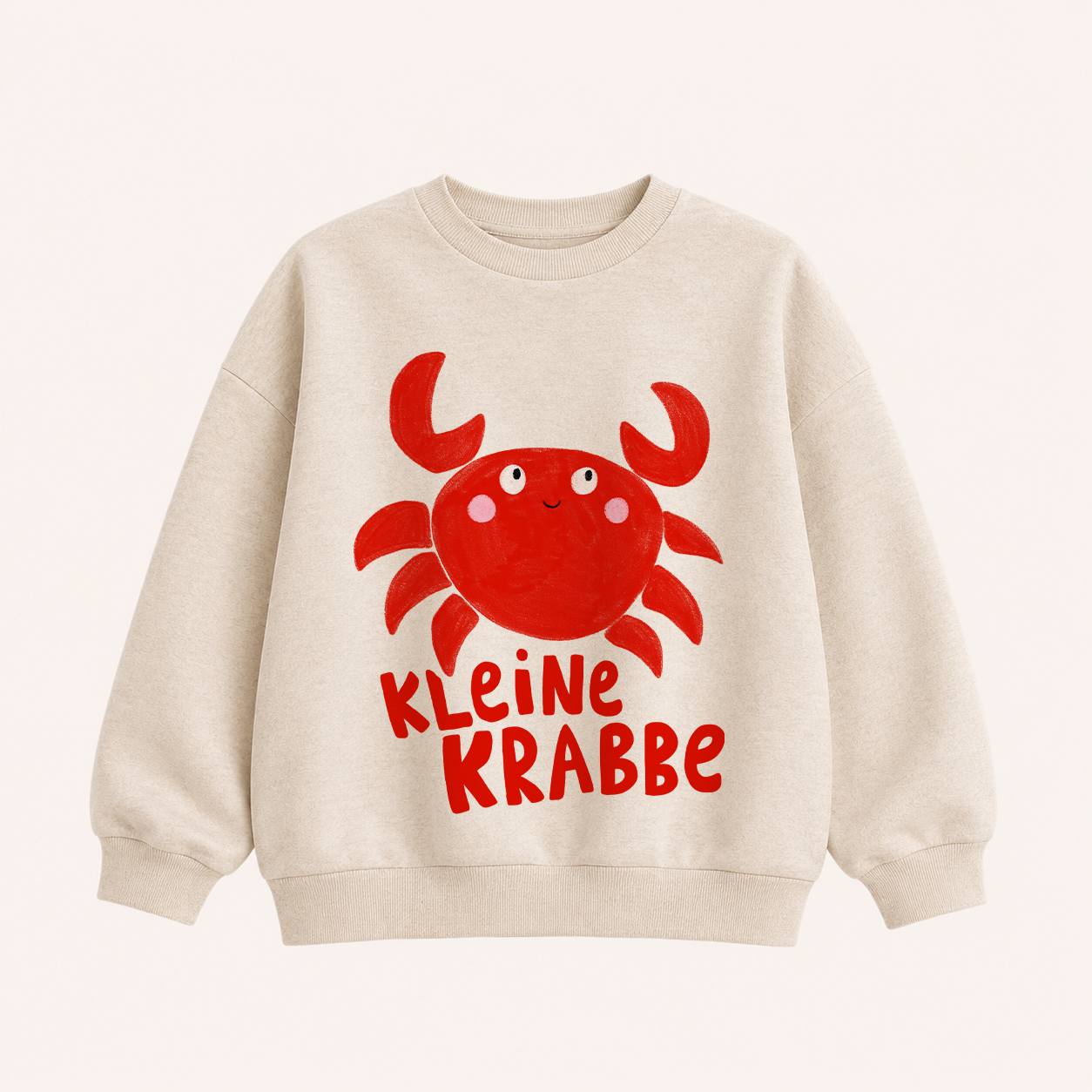 Großes Bügelbild Kleine Krabbe