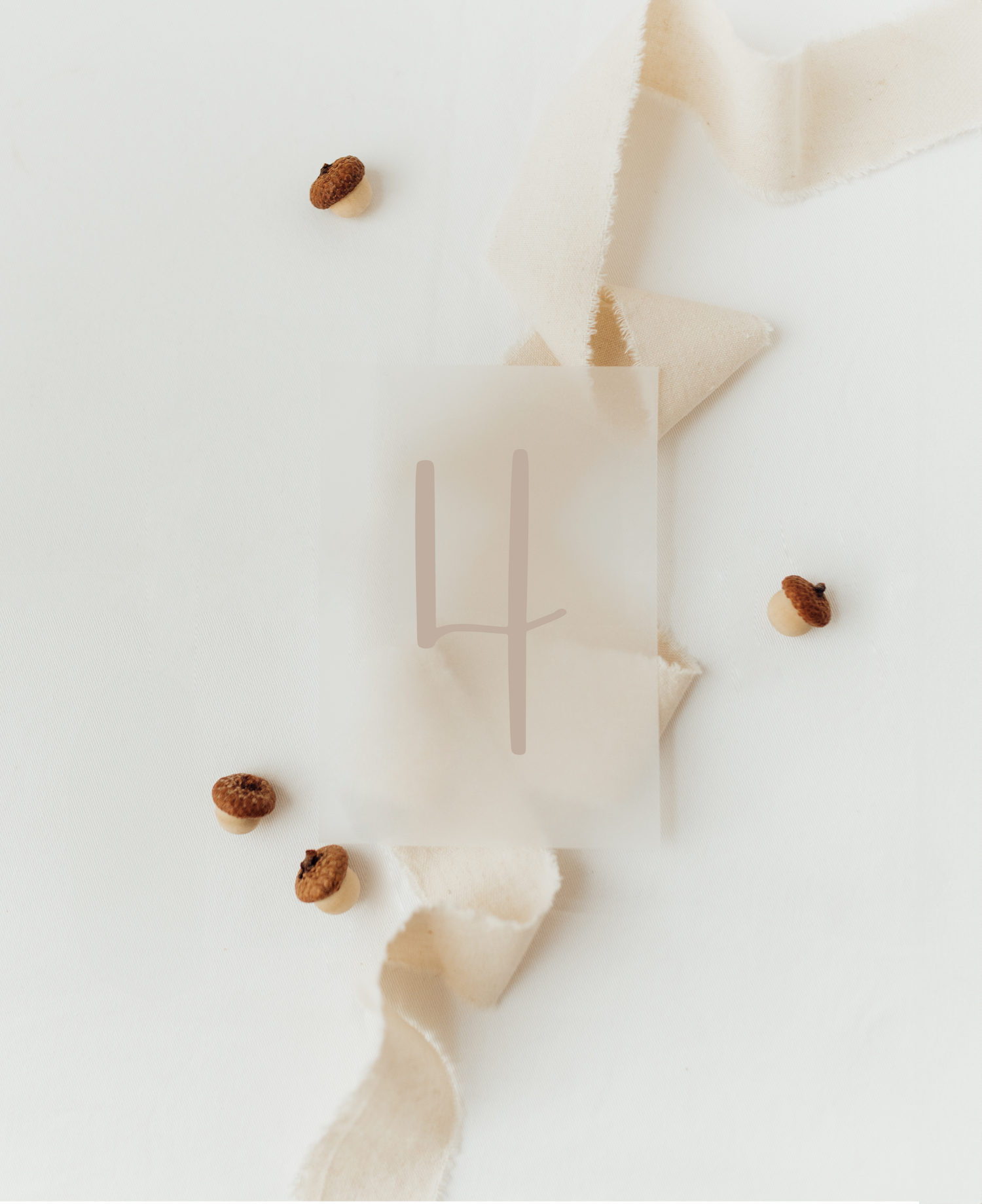 Hej Hanni Bügelbild Zahl beige-rosé