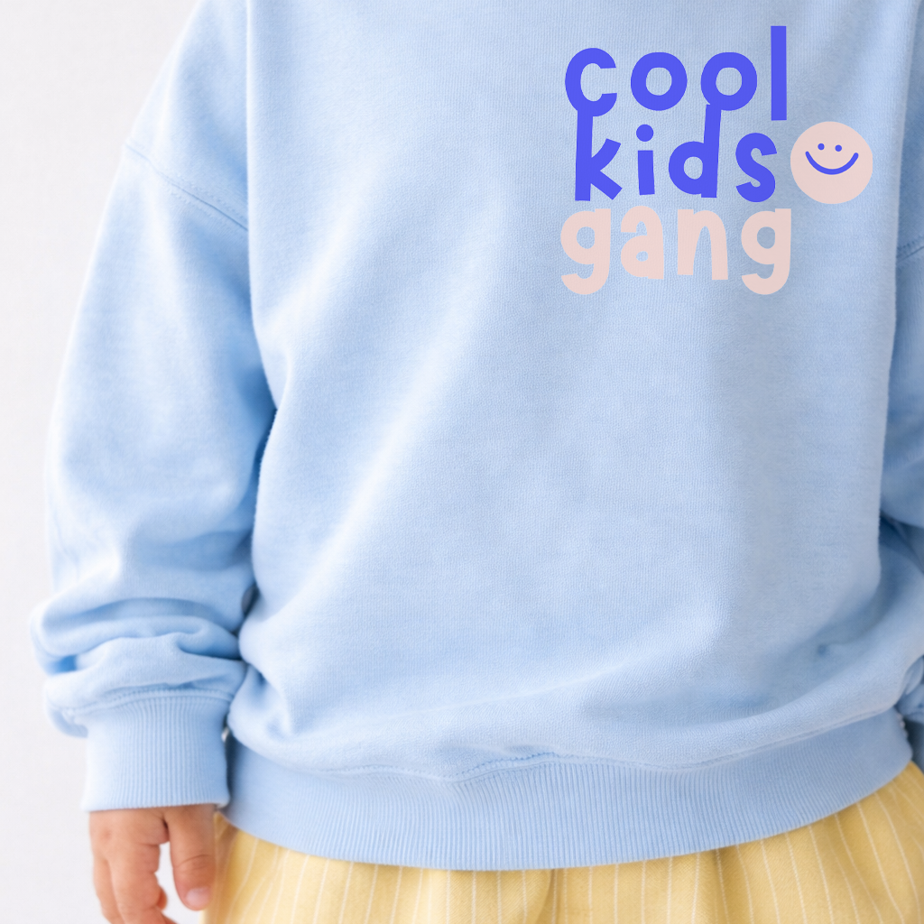 Hej Hanni Bügelbilder cool kids gang blau rosa