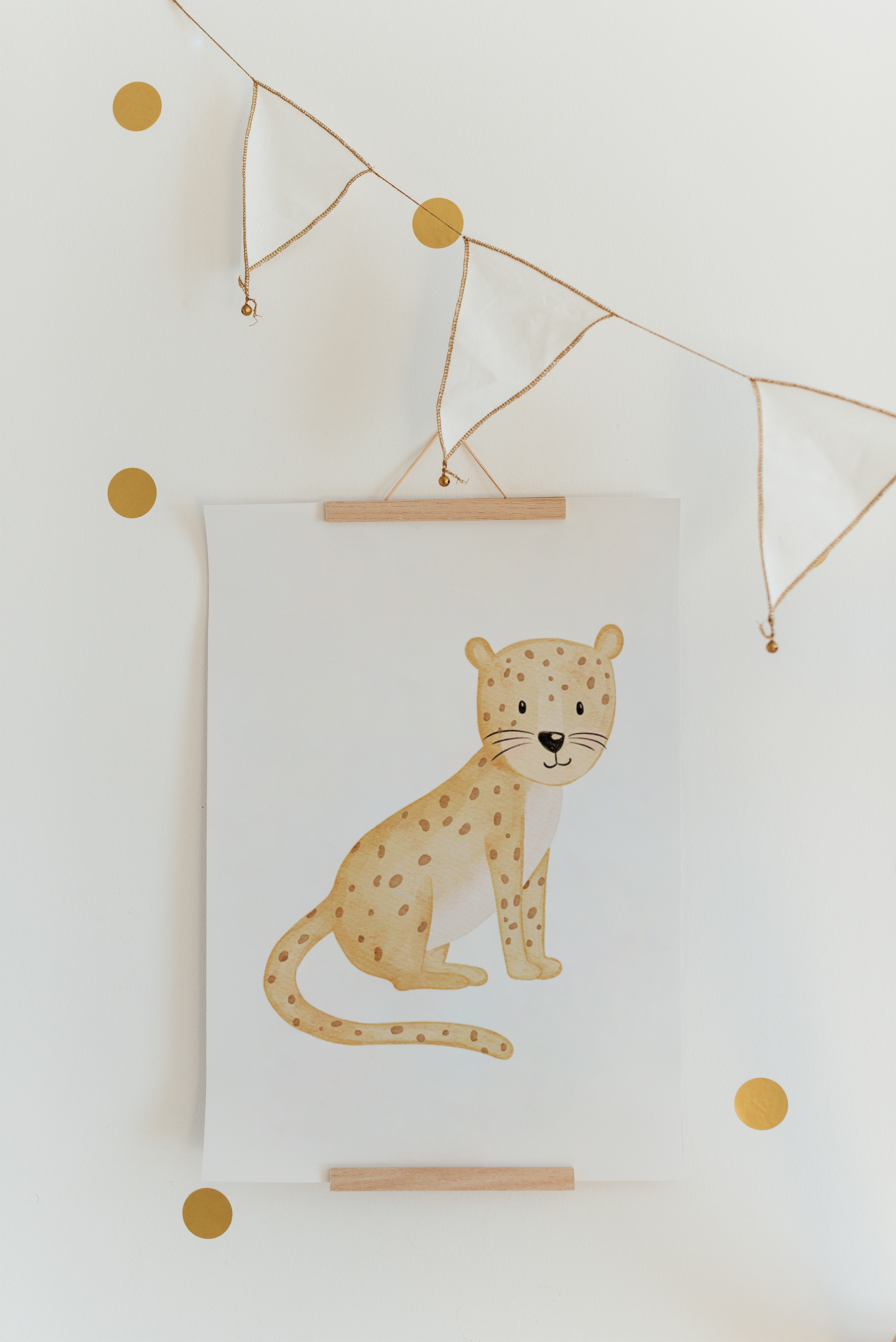 Hej Hanni Poster kleiner Gepard A4