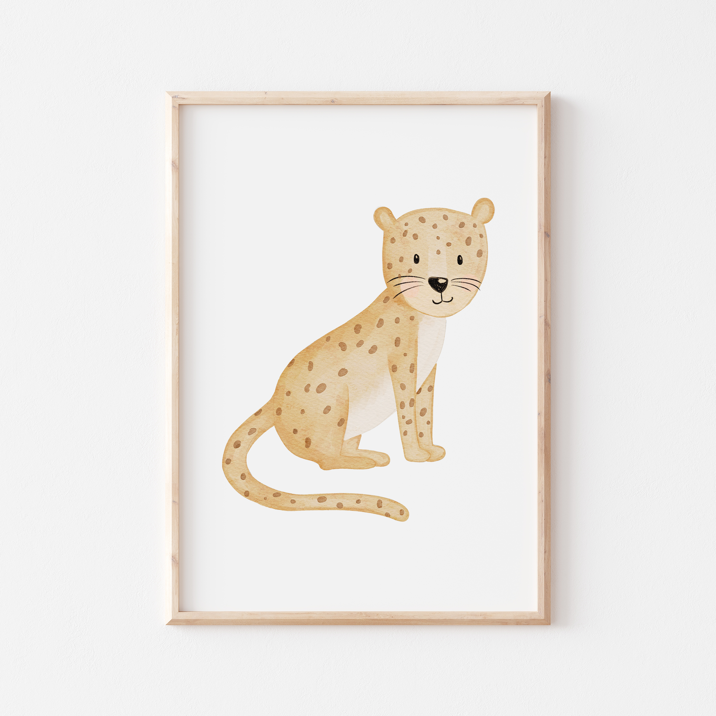 Hej Hanni Poster kleiner Gepard A4