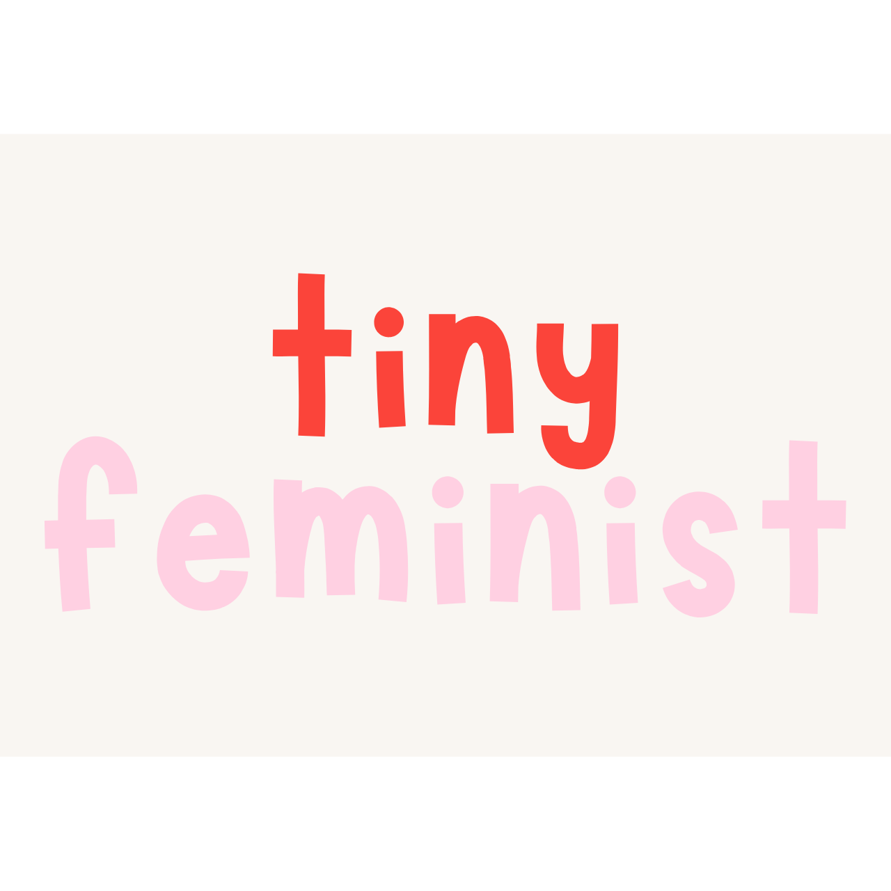 Hej Hanni Bügelbilder tiny feminist rot rosa