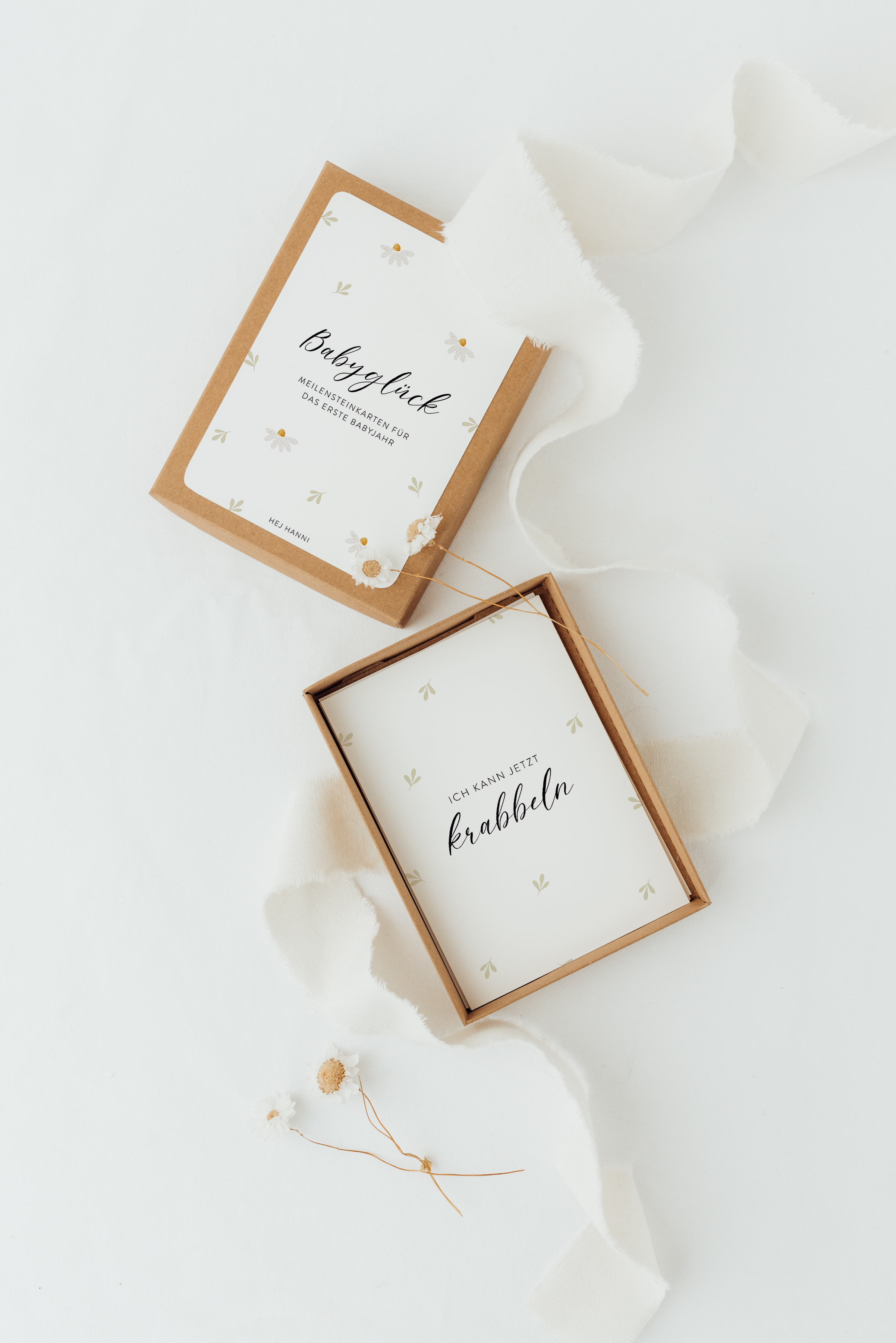 Hej Hanni Meilensteinkarten Floral Baby