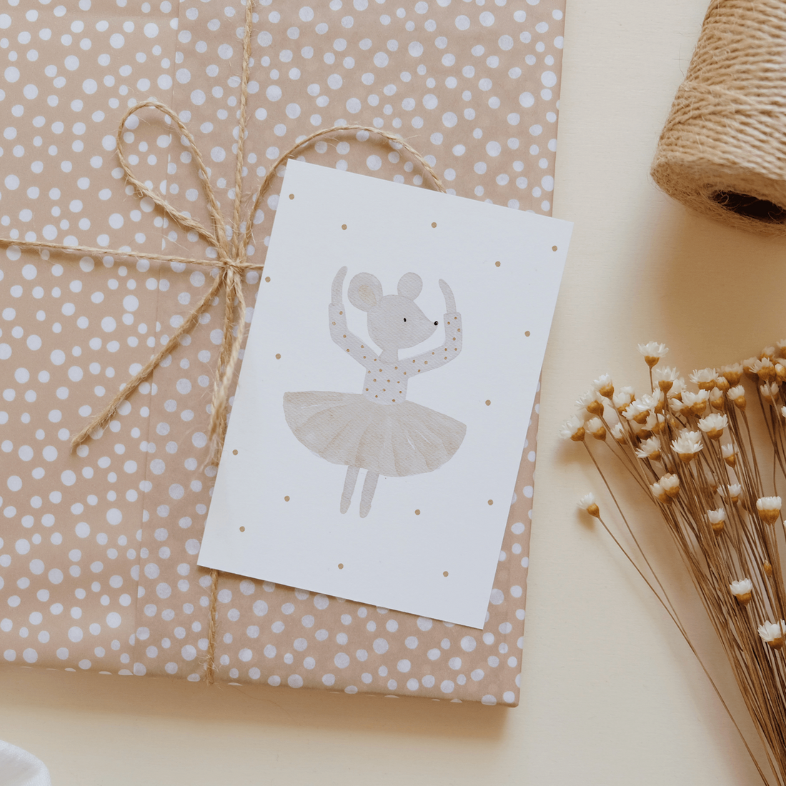 Hej Hanni Minikarte Ballerinamaus A7