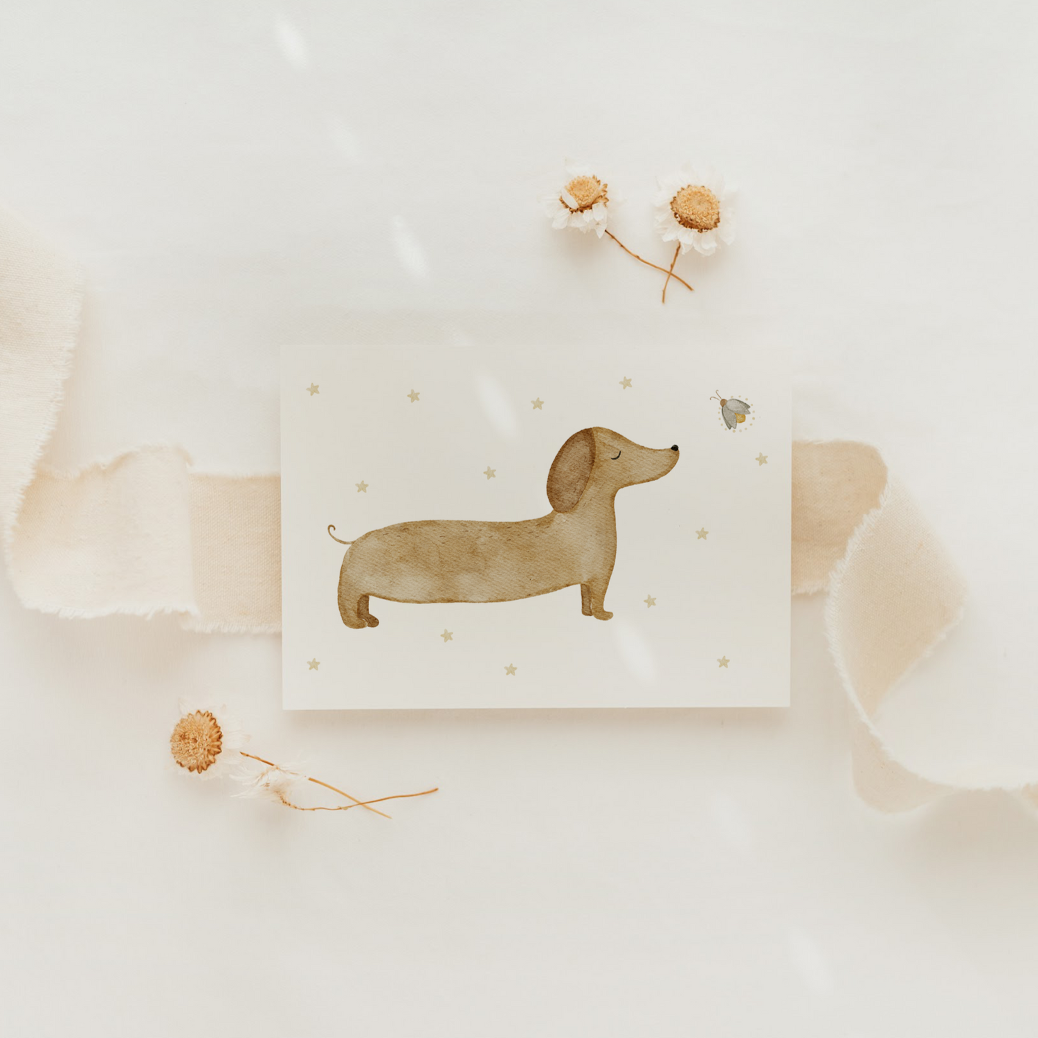 Hej Hanni Postkarte Dackel