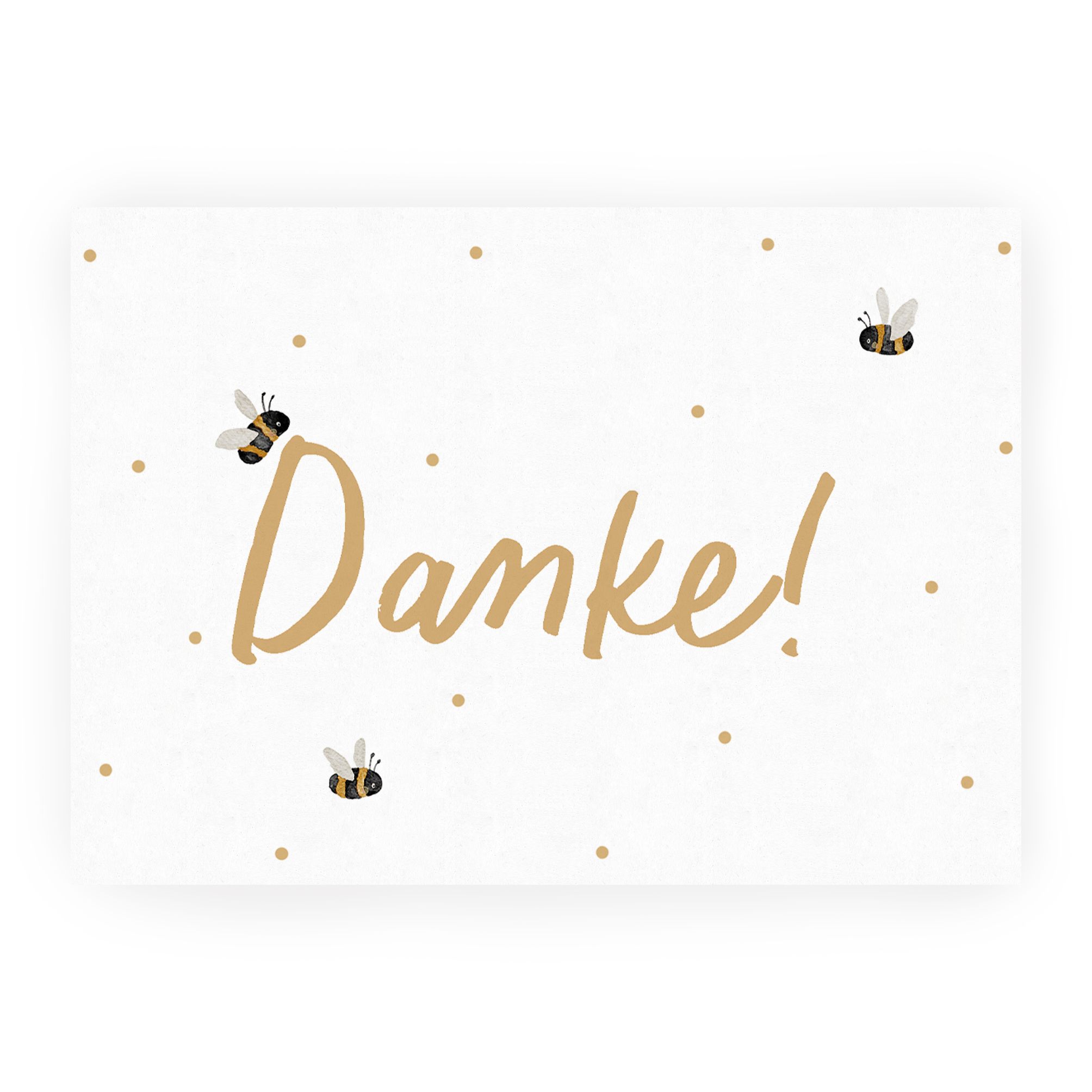 Hej Hanni Postkarte Danke Bienchen