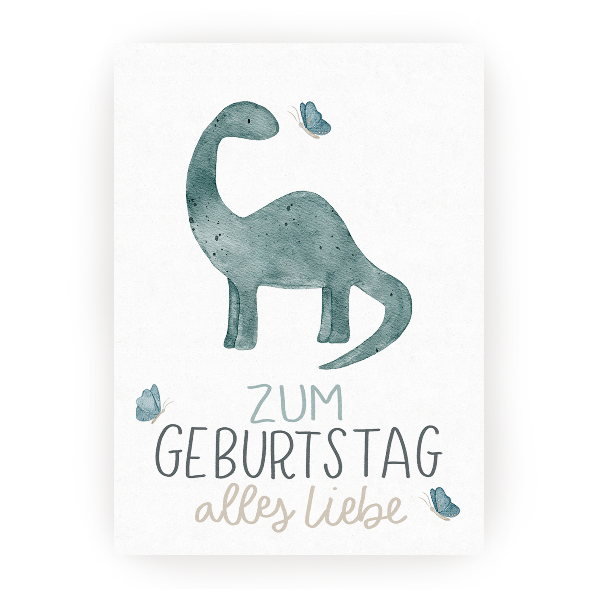 Hej Hanni Postkarte Geburtstag Dino
