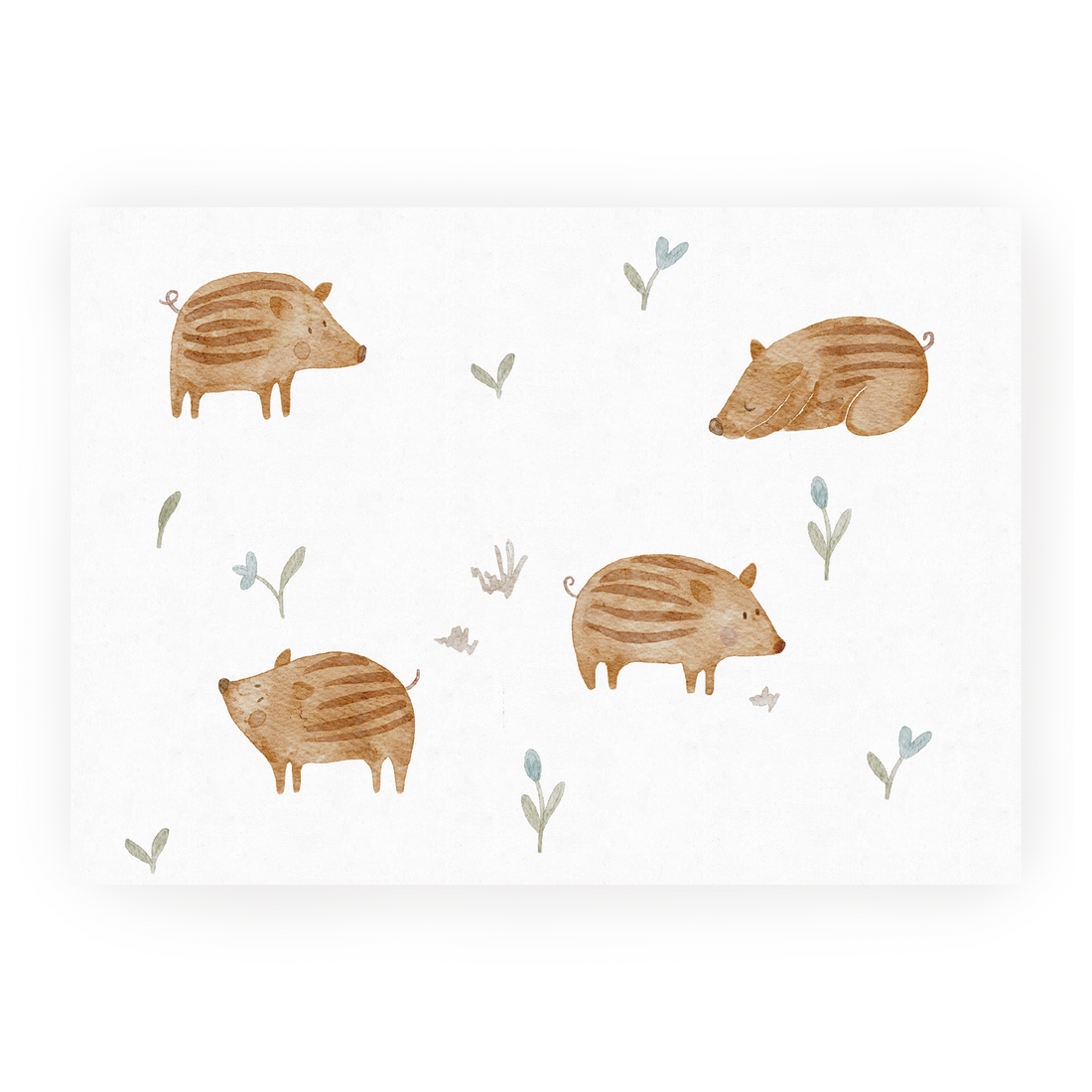 Hej Hanni Postkarte Frischlinge