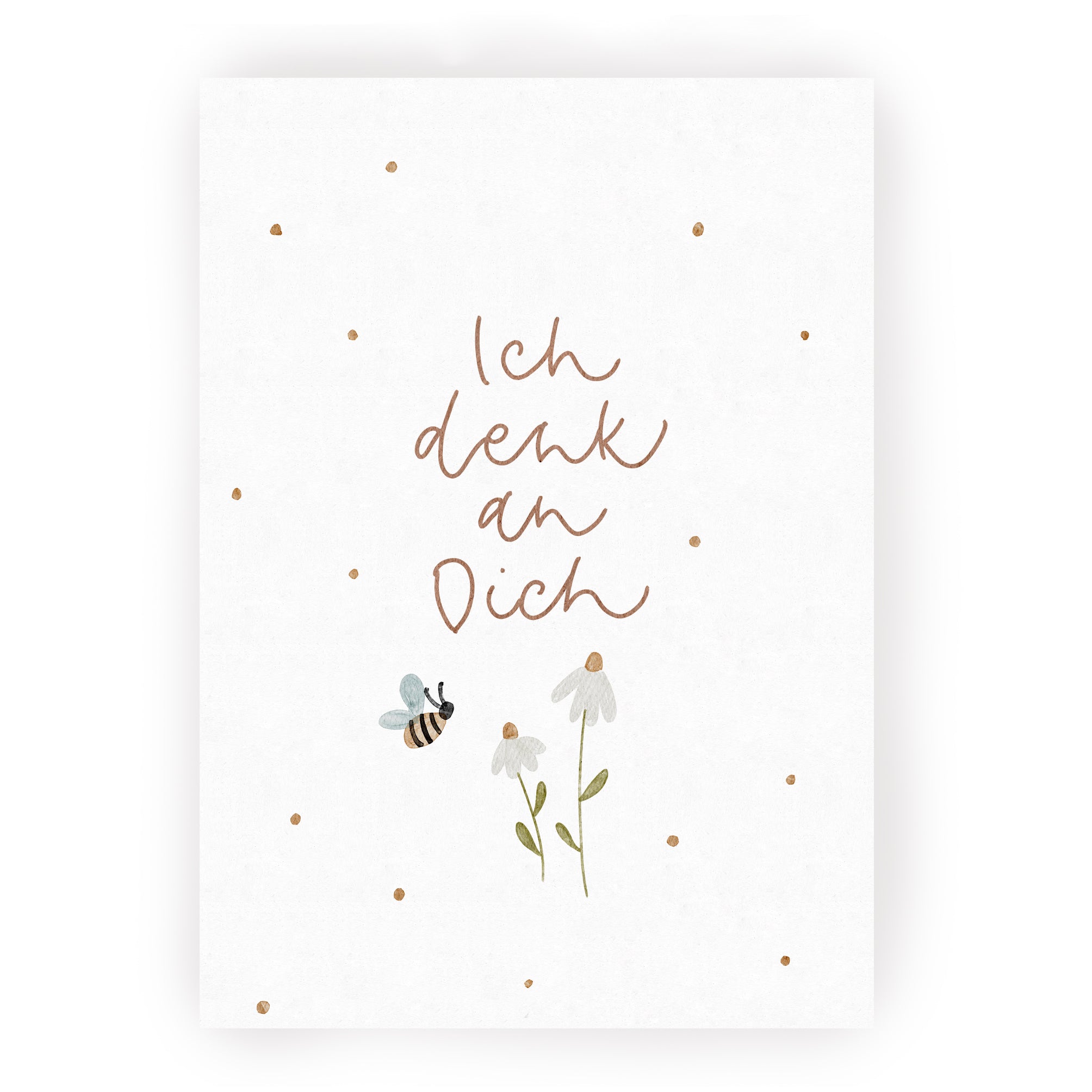 Hej Hanni Postkarte Ich denk an Dich