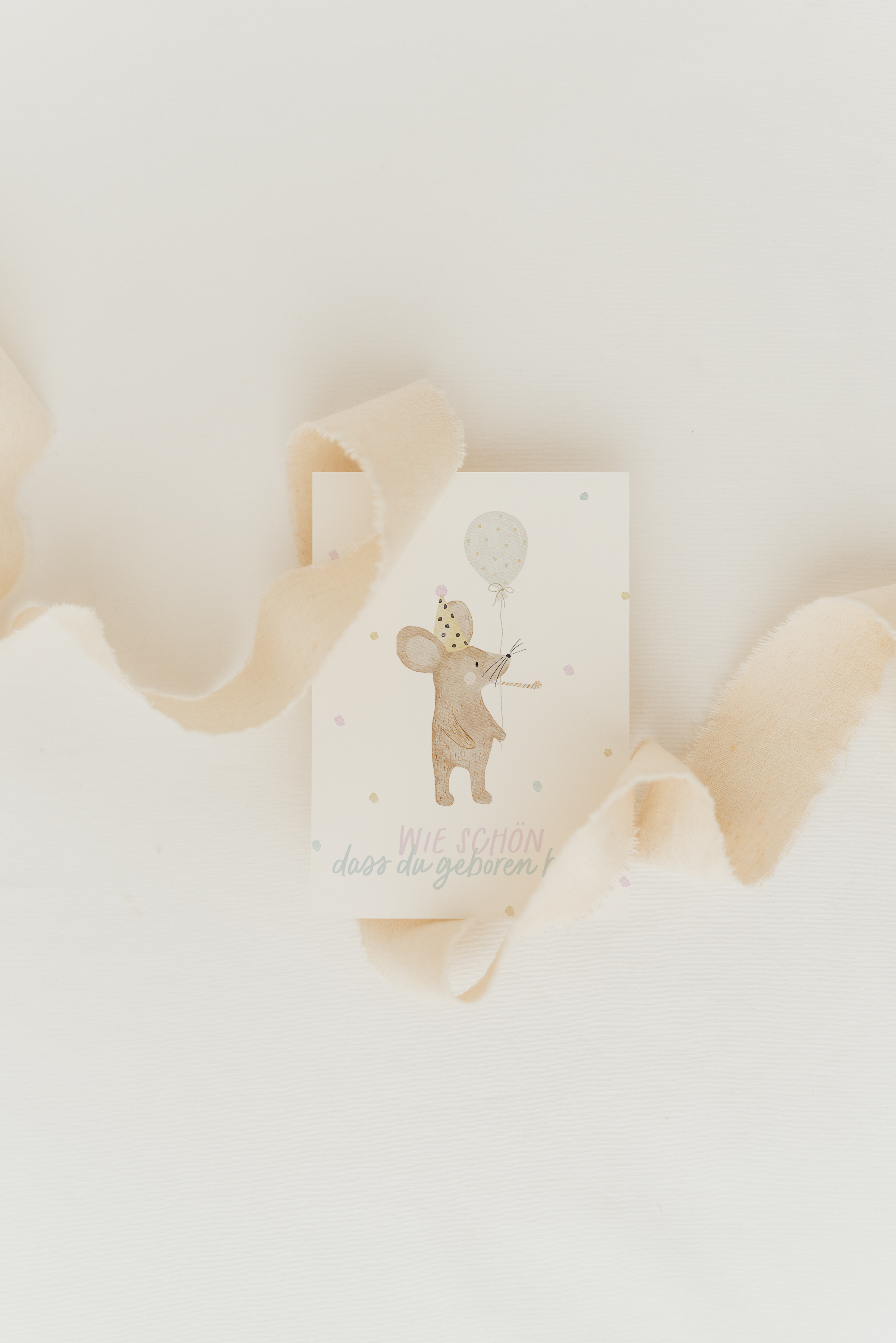 Hej Hanni Postkarte Geburtstag Maus