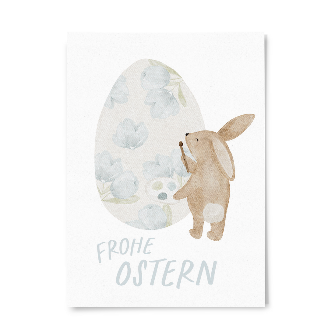 Hej Hanni Minikarte Ostern Hase Ei frohe Ostern A7