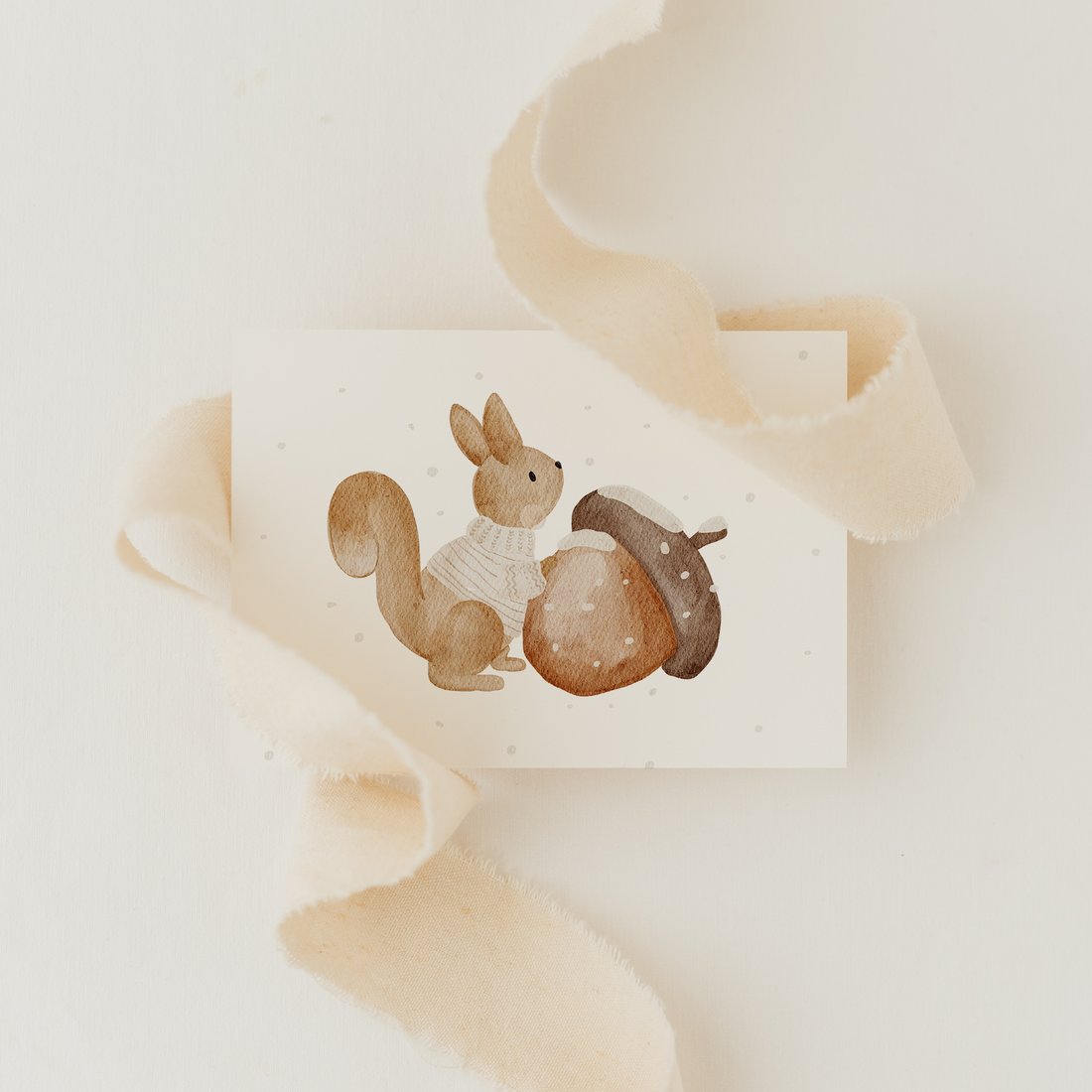 Hej Hanni Minikarte Weihnachten Eichhörnchen A7