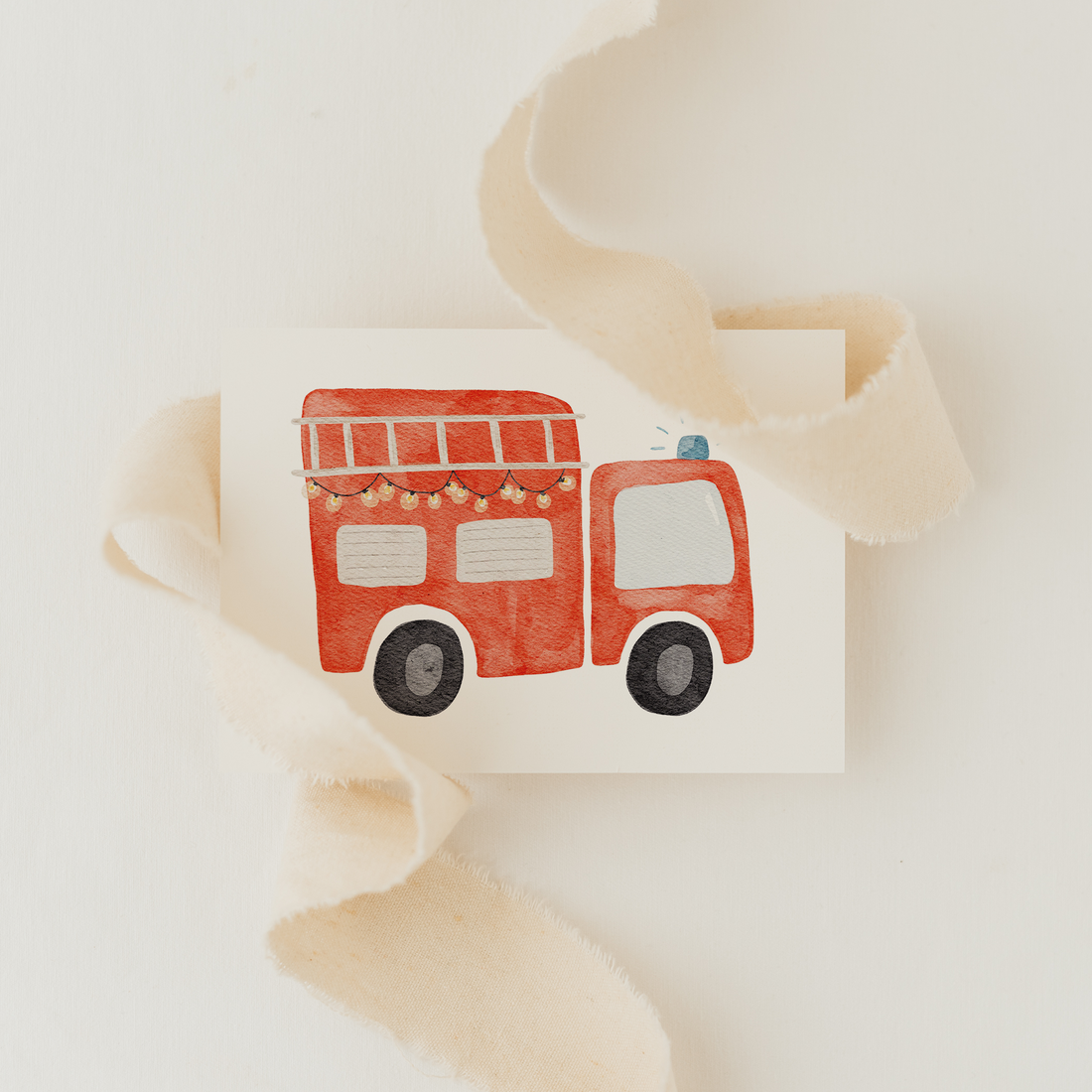 Hej Hanni Minikarte Weihnachten Feuerwehr A7