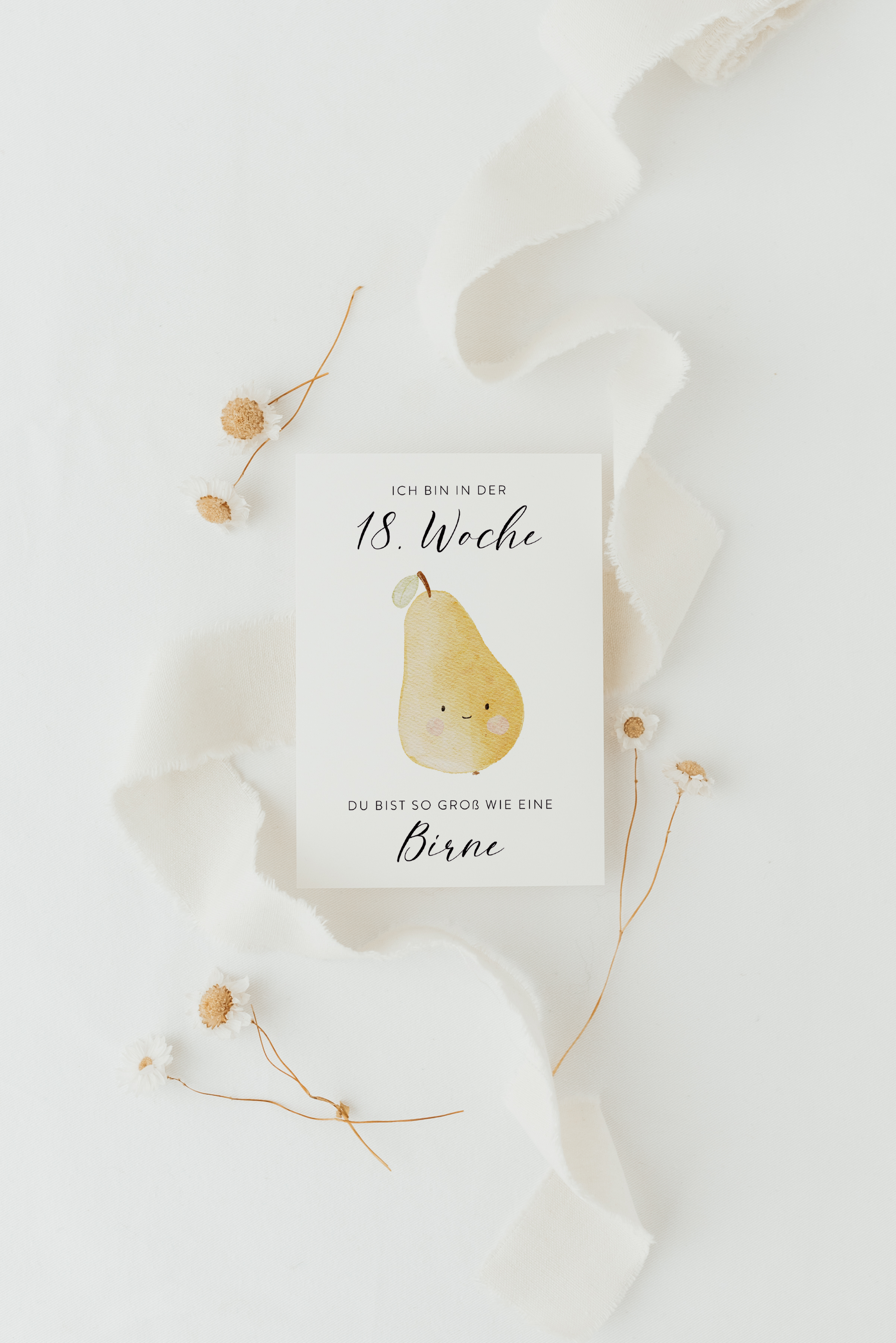 Hej Hanni Wochenkarten Obst und Gemüse Schwangerschaft