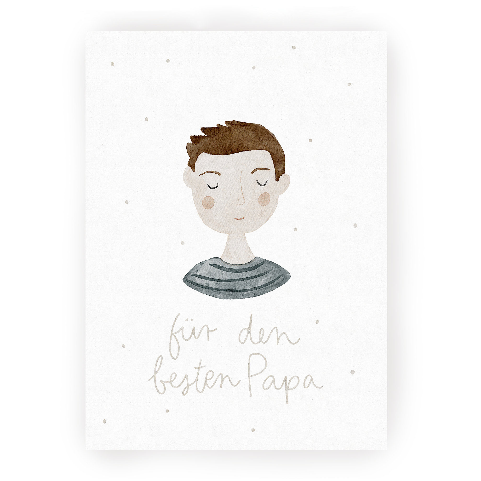 Postkarte bester Papa