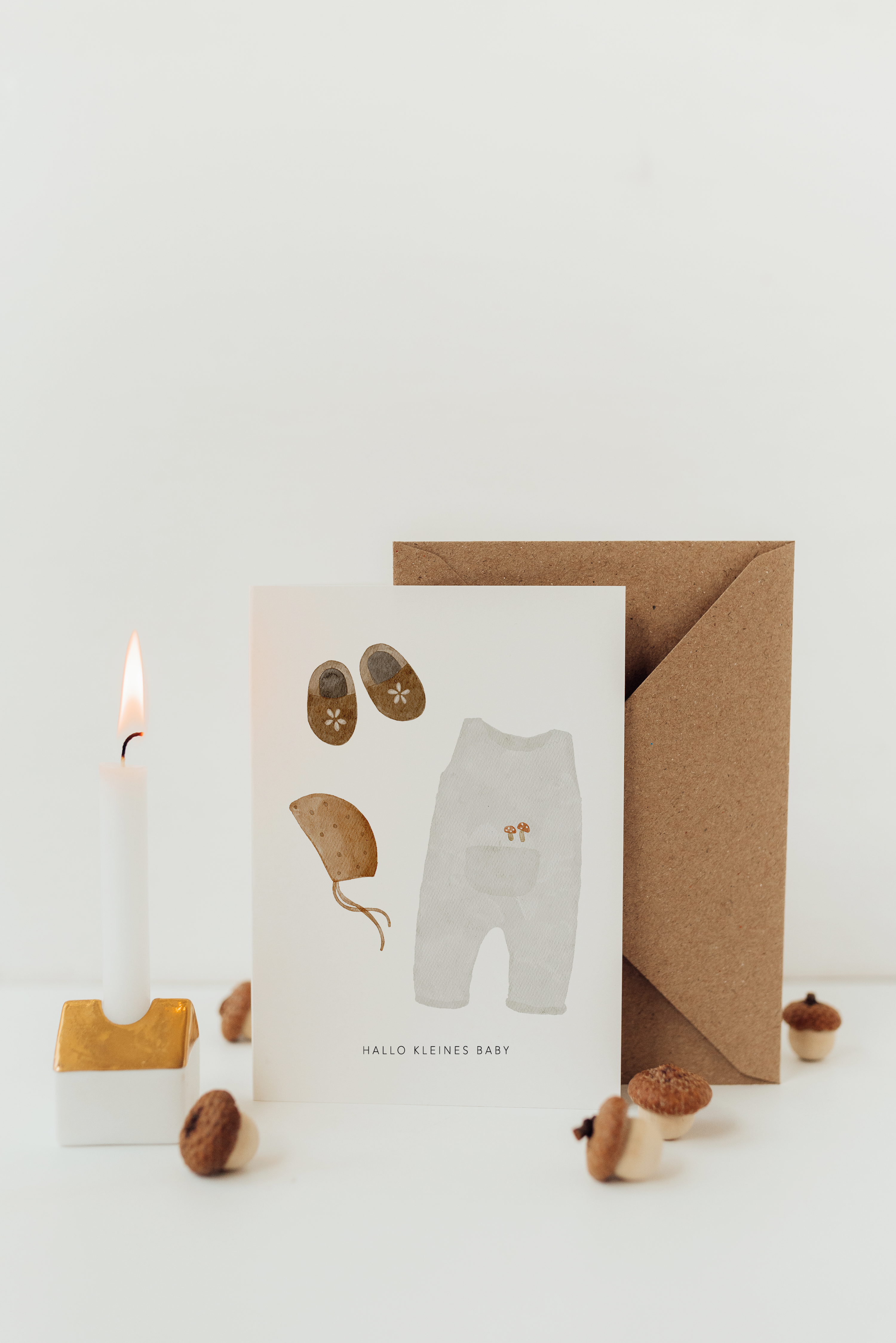 Hej Hanni Postkarte Hallo kleines Baby