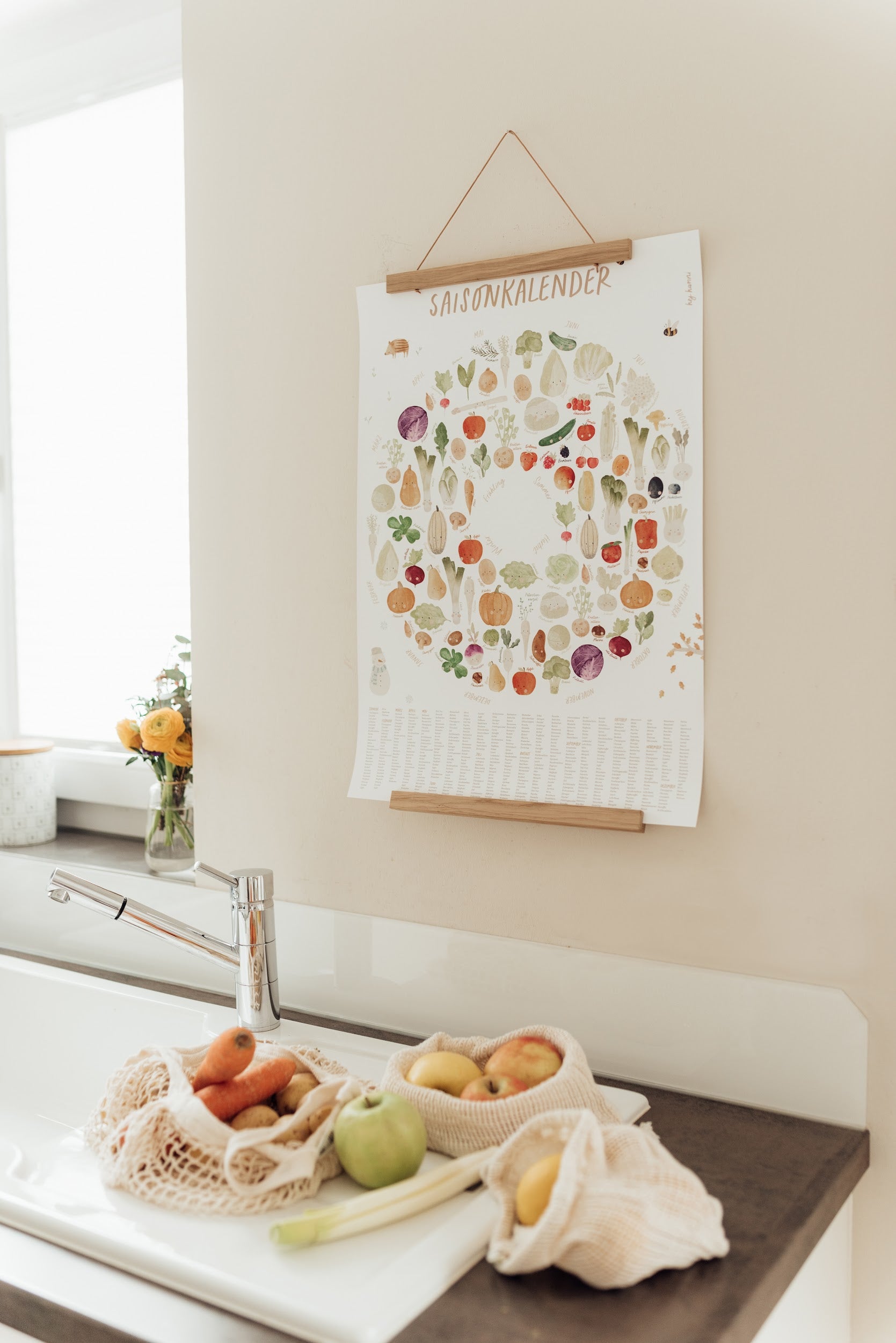 Hej Hanni Saisonkalender für Kinder A3 immerwährend