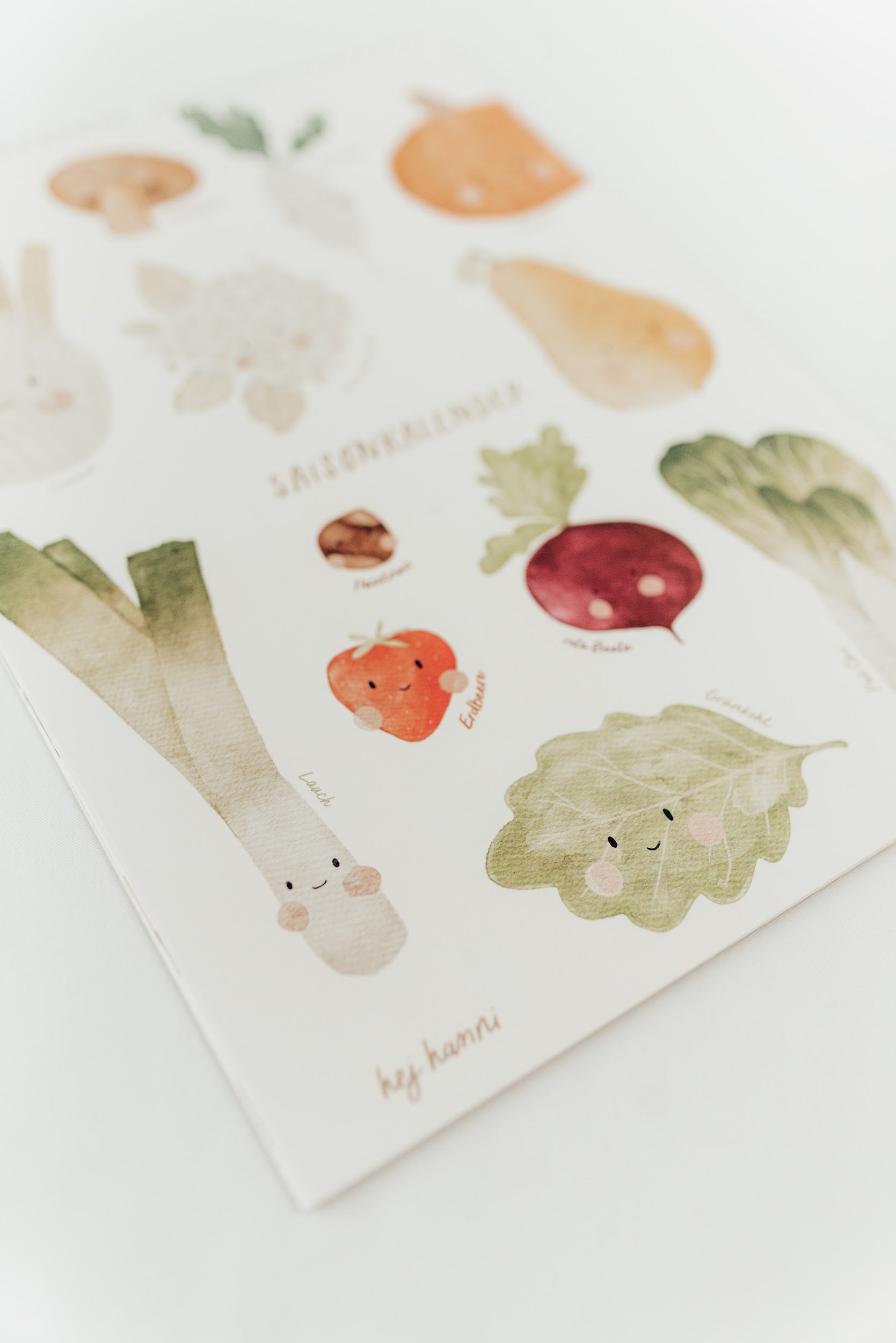 Hej Hanni Saisonkalender für Kinder A3 immerwährend