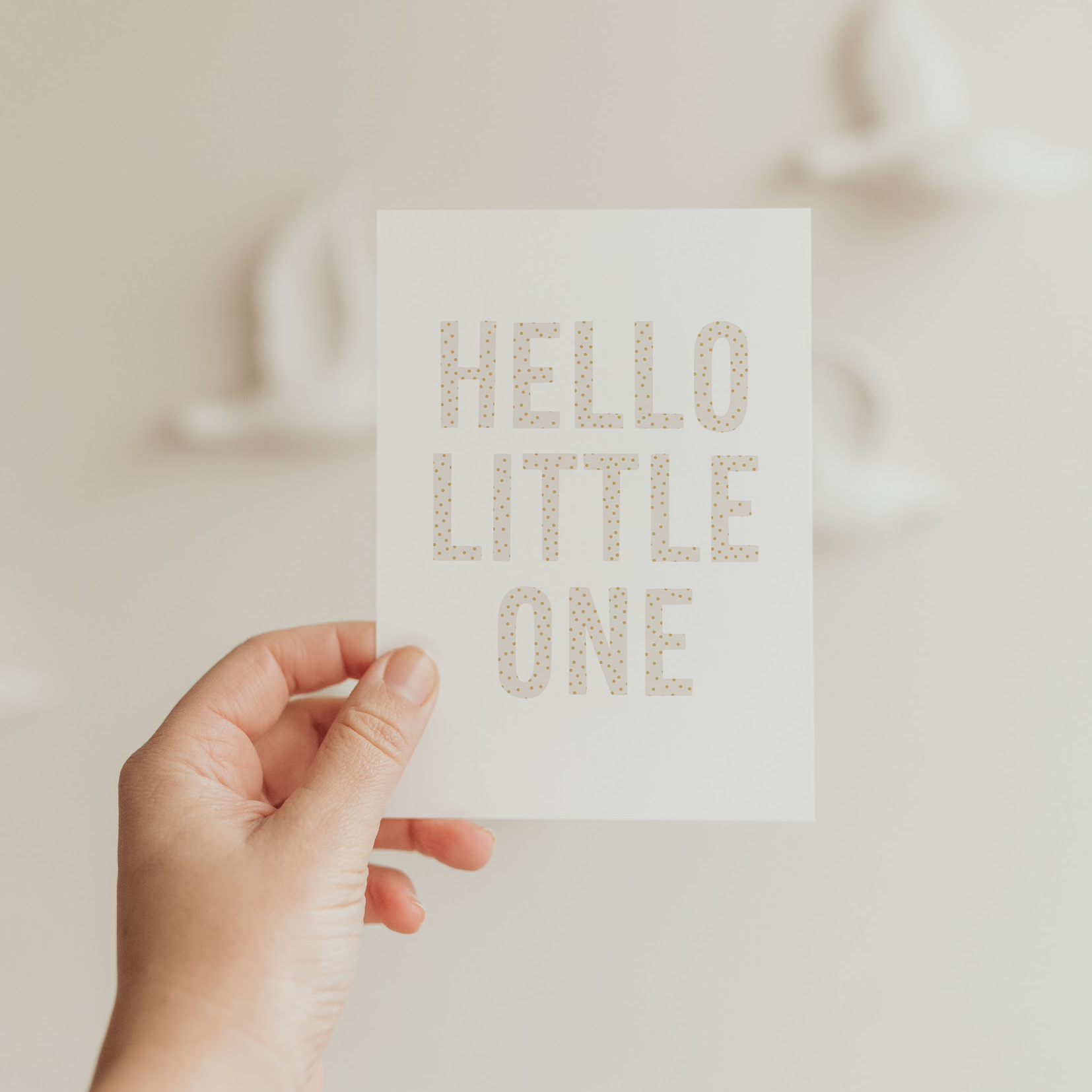 Hej Hanni Postkarte Hello little one rosa