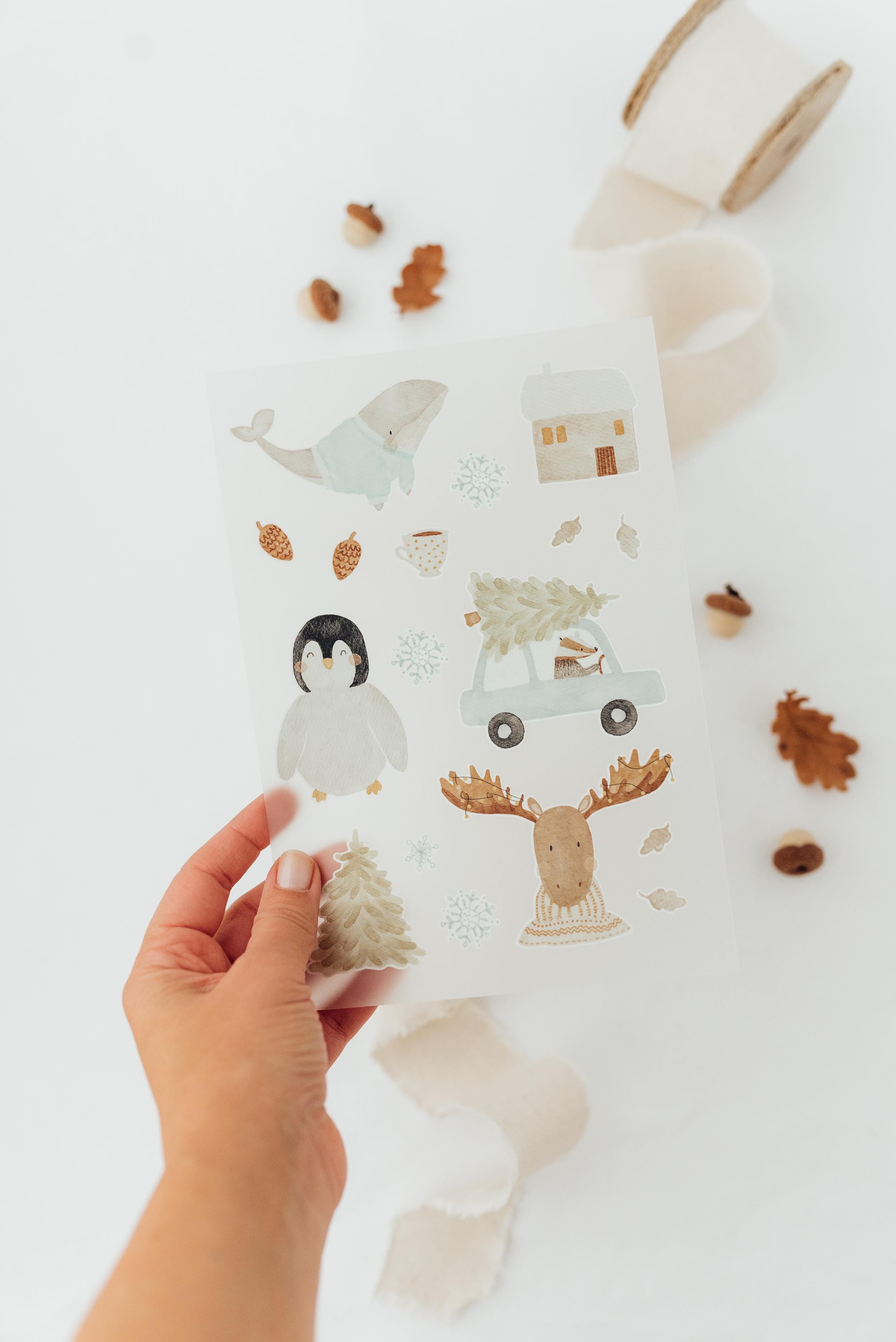 Hej Hanni Bügelbilderset Winter und Weihnachten A5