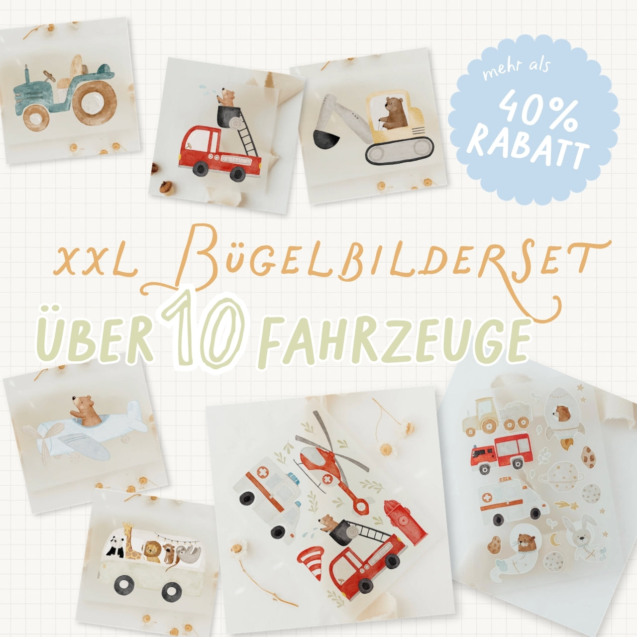 Hej Hanni Bügelbilderset XXL