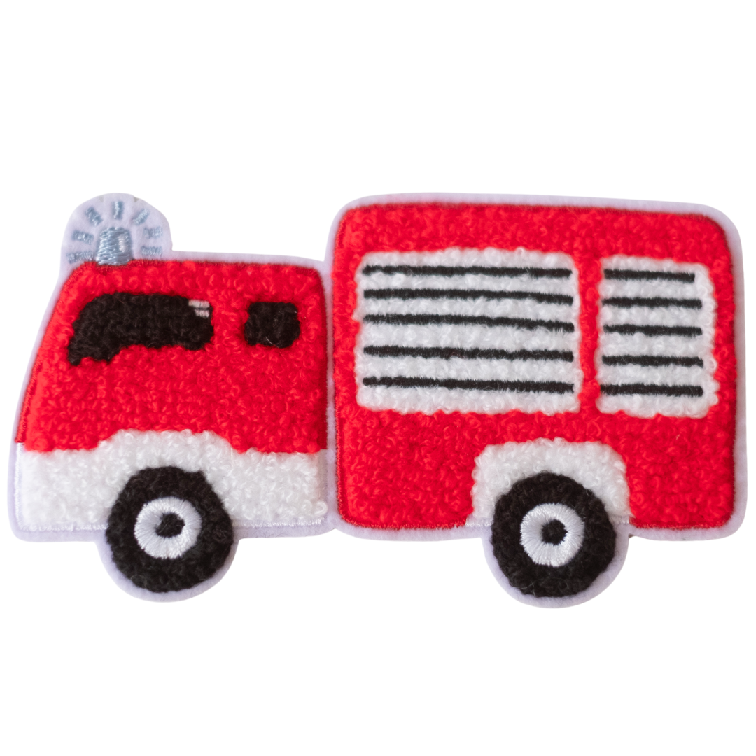 Hej Hanni Patch flauschig Feuerwehr Chenillepatch