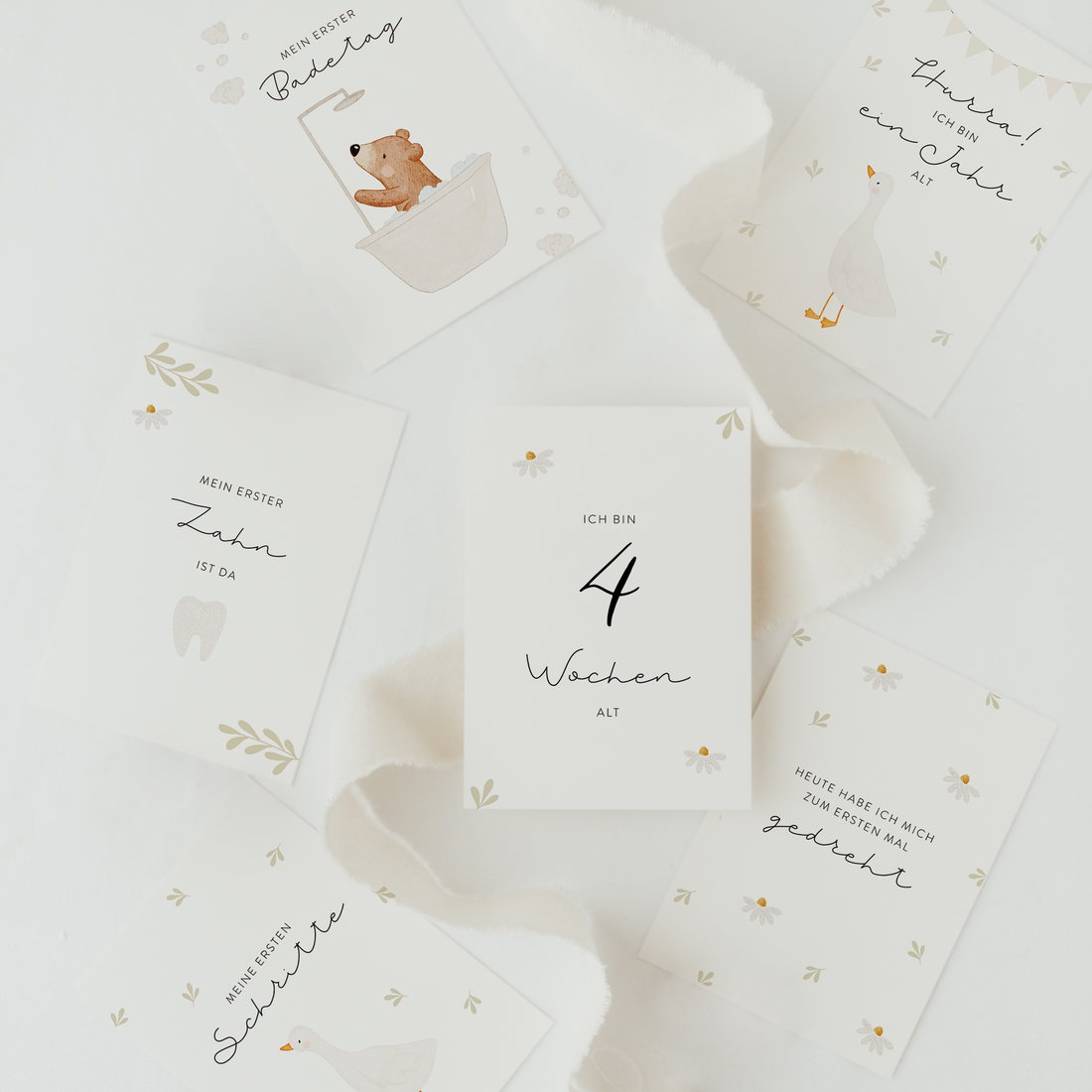 Hej Hanni Meilensteinkarten Baby