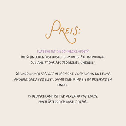 Schneckenpost – Monat Februar