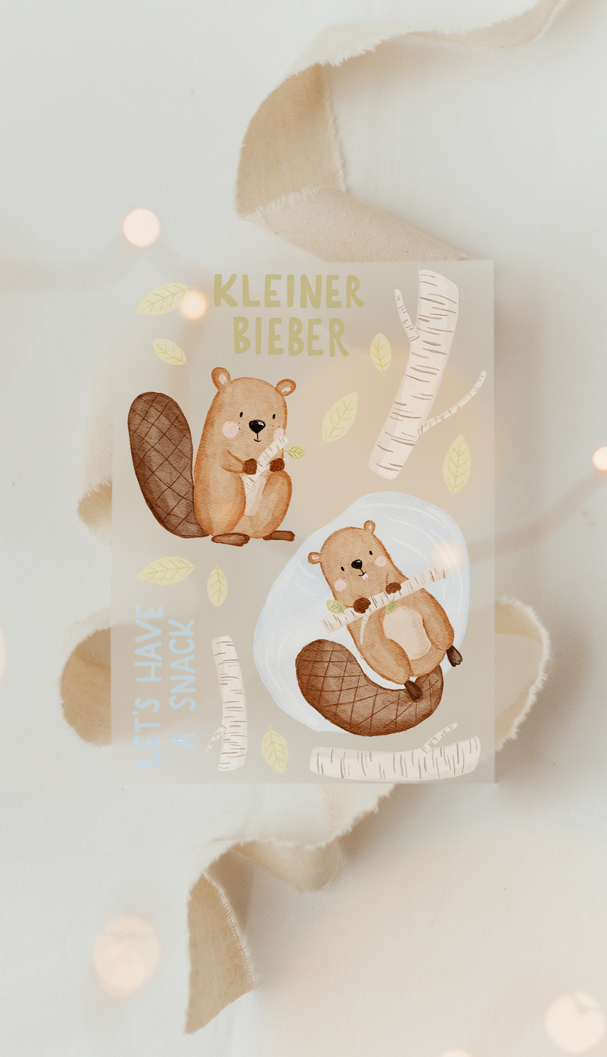 Hej Hanni Bügelbilderset A6 Bieber