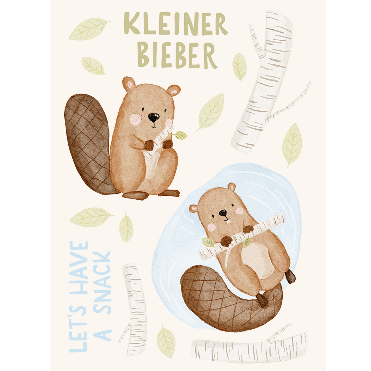 Hej Hanni Bügelbilderset A6 Bieber