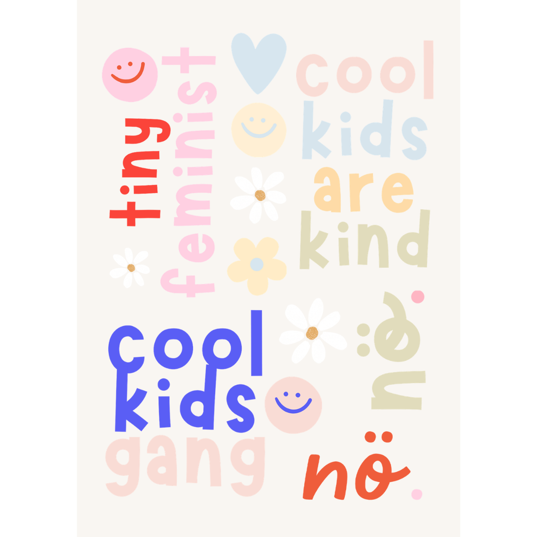 Hej Hanni Bügelbilderset A6 Schriftzüge