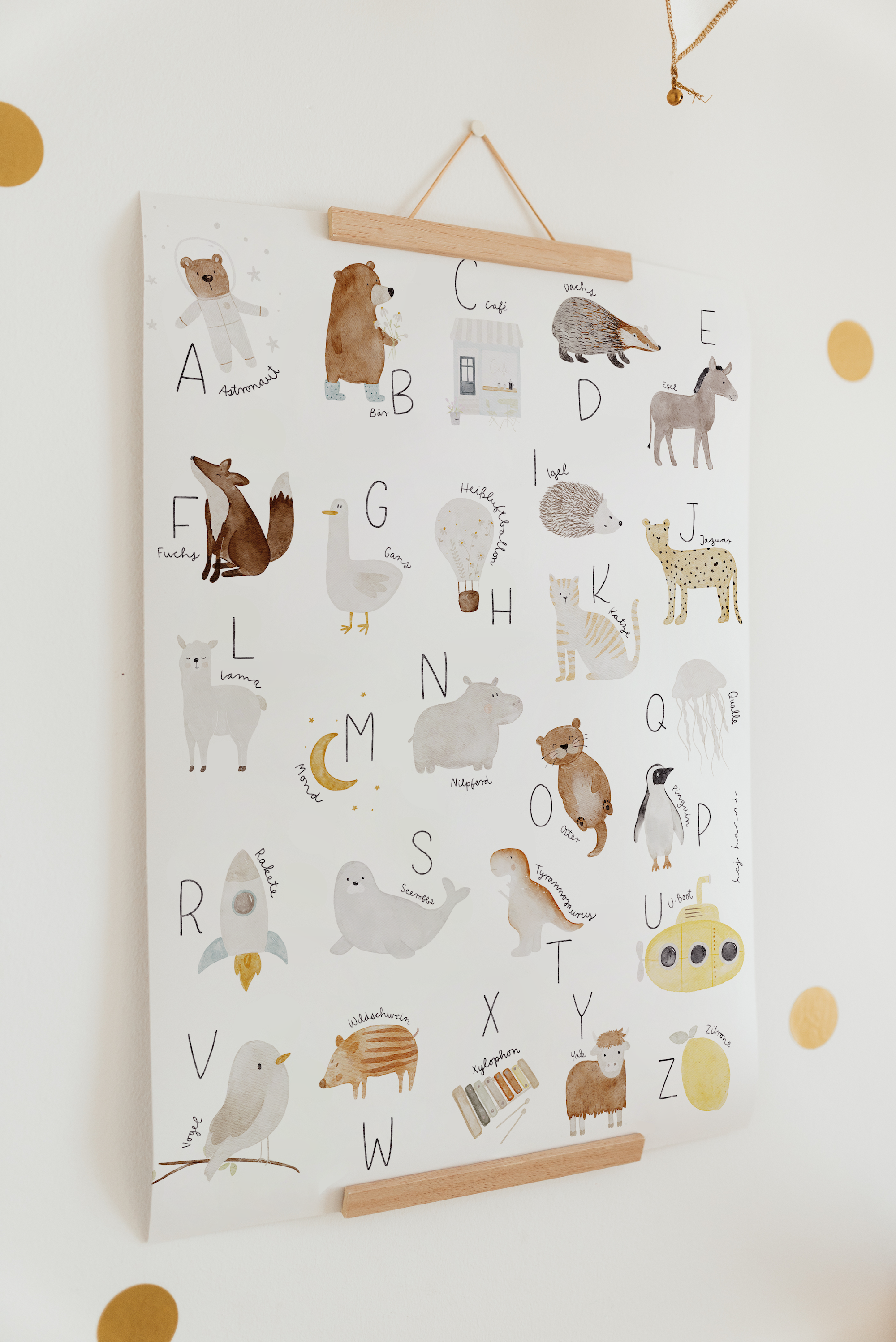Poster ABC Tiere A2 / A3 / A4