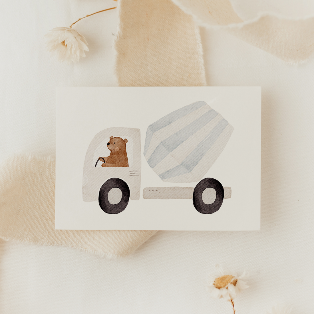 Hej Hanni Minikarte Bär Betonmischer A7