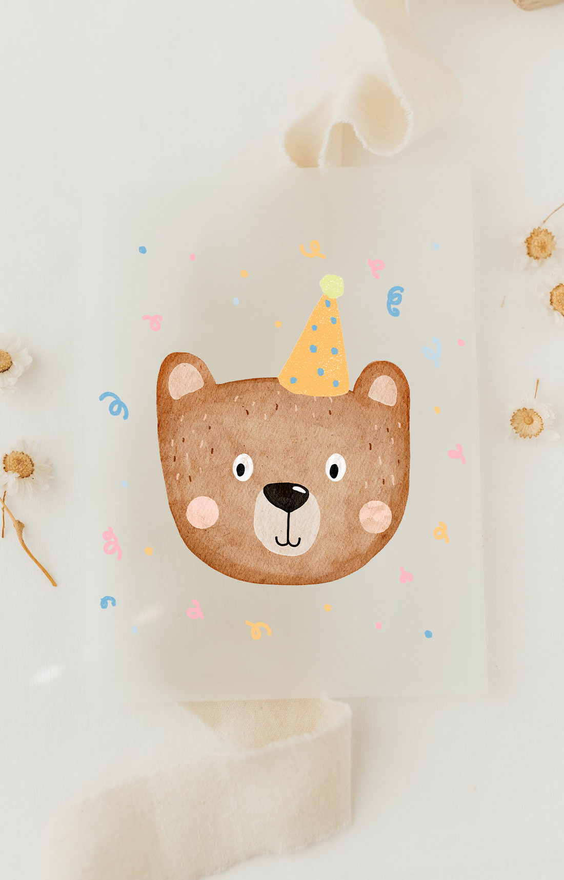 Hej Hanni Bügelbild Geburtstag Bär