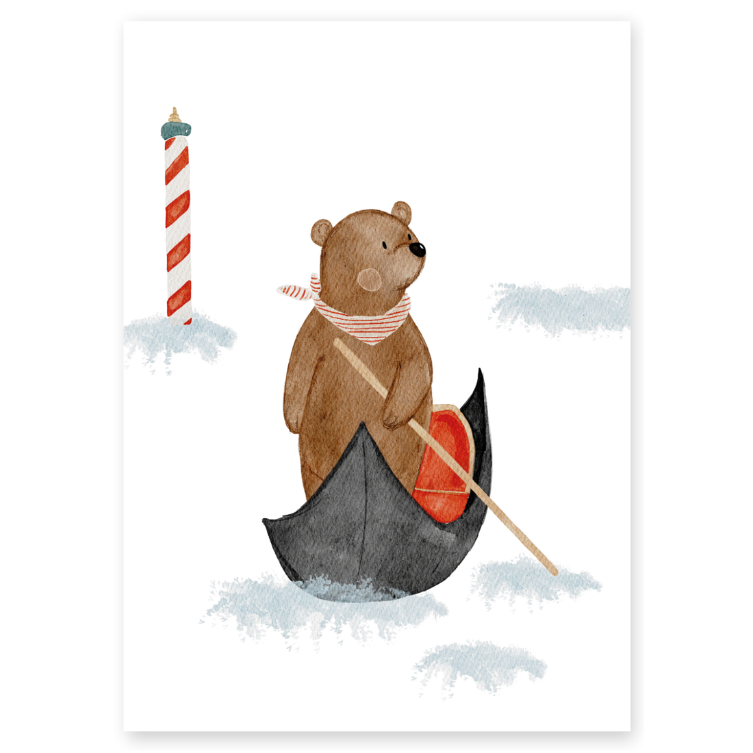 Kinderposter Bär Gondolbäri