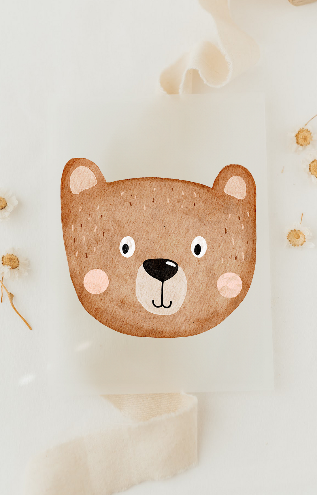 Hej Hanni Bügelbild Bär