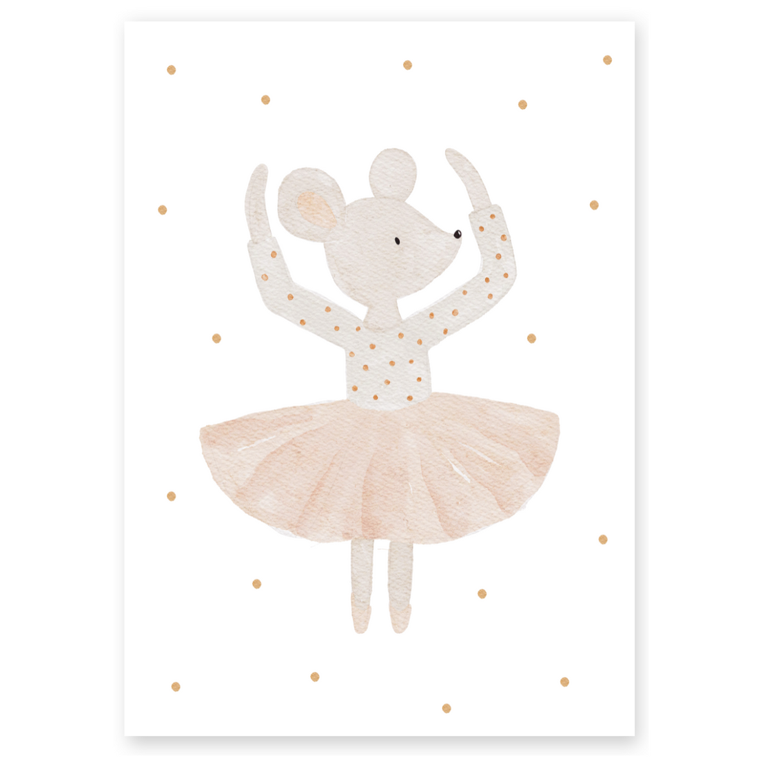 Kinderposter Ballerinamaus