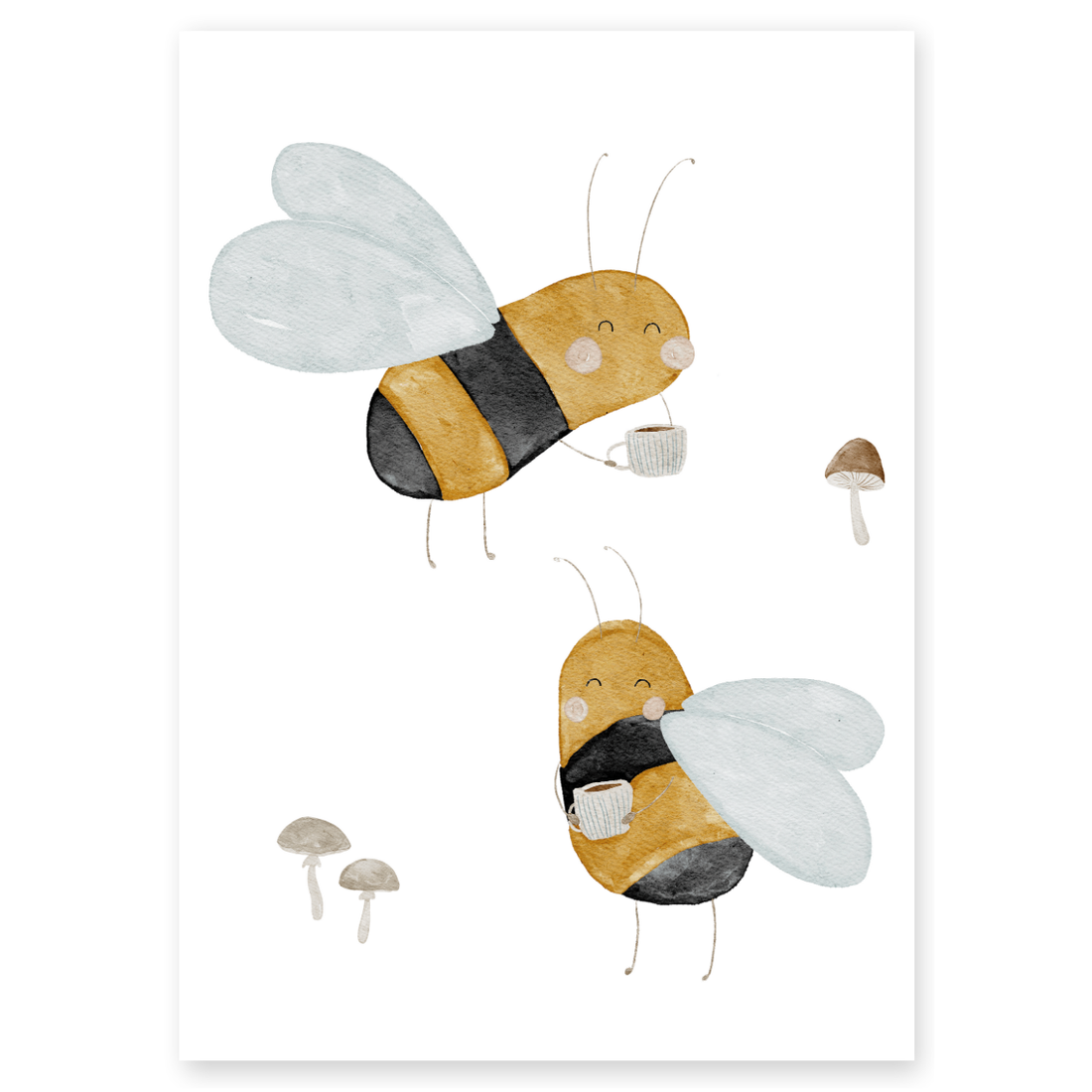 Kinderposter Bienen Kaffee