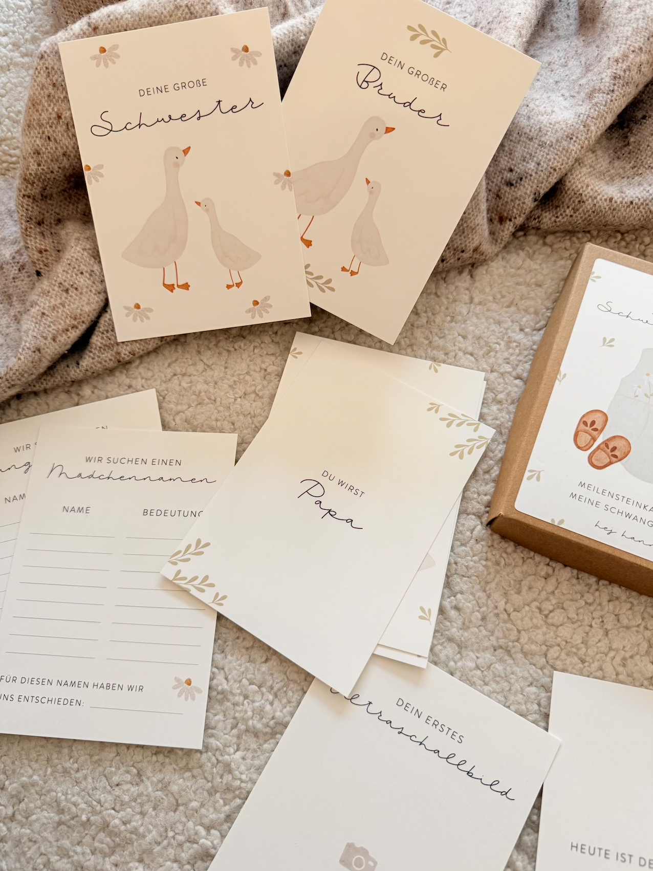 Hej Hanni Meilensteinkarten Schwangerschaft