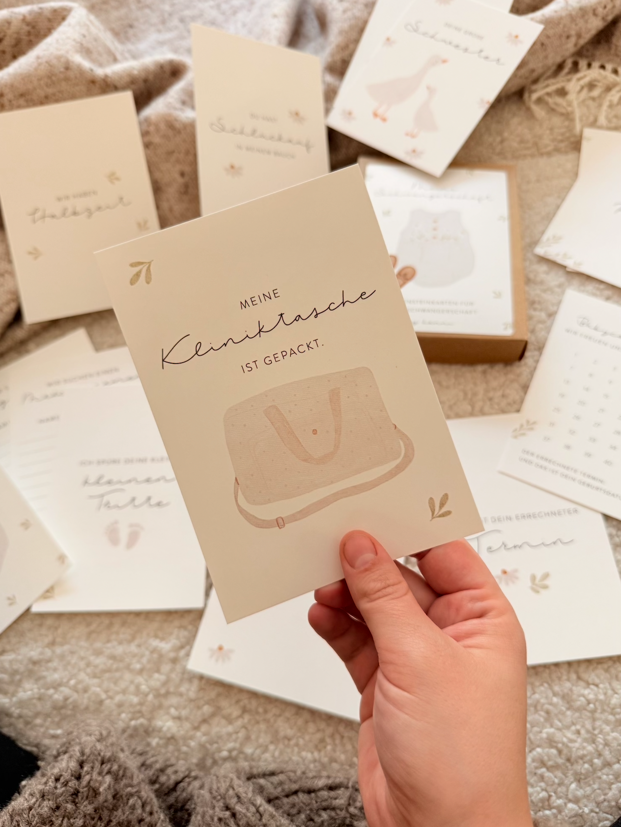 Hej Hanni Meilensteinkarten Schwangerschaft