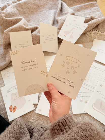 Hej Hanni Meilensteinkarten Schwangerschaft