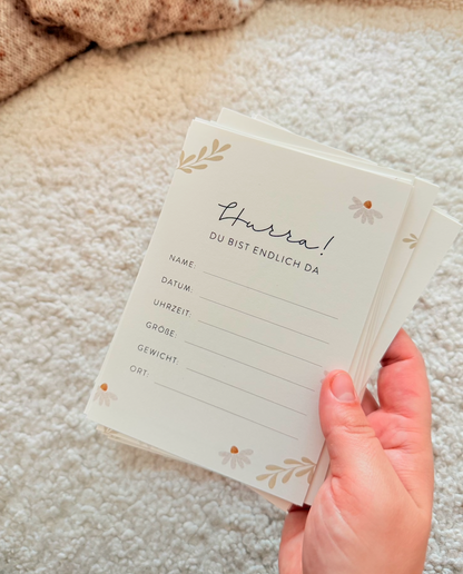 Hej Hanni Meilensteinkarten Baby