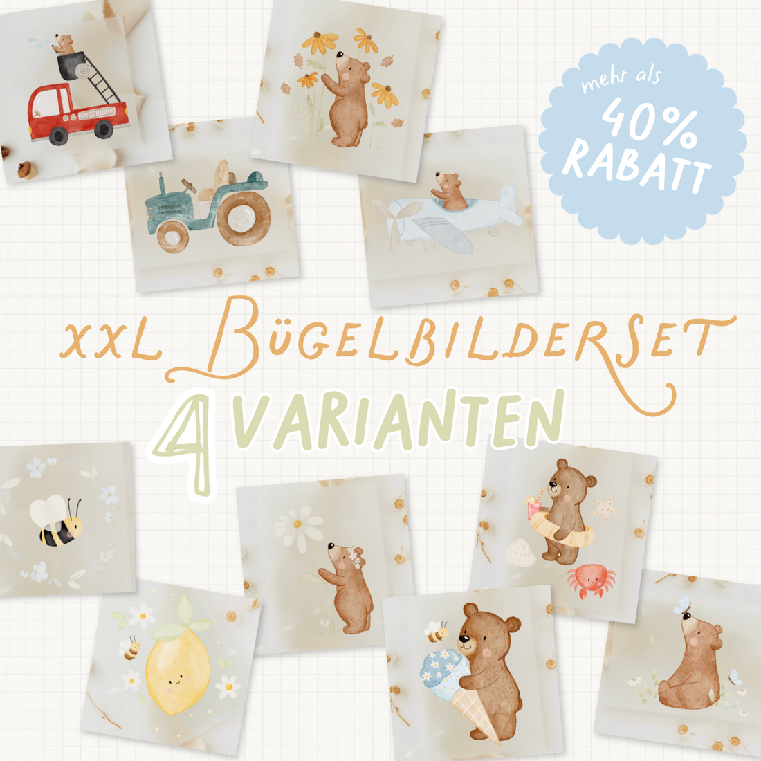 Hej Hanni Bügelbilderset XXL