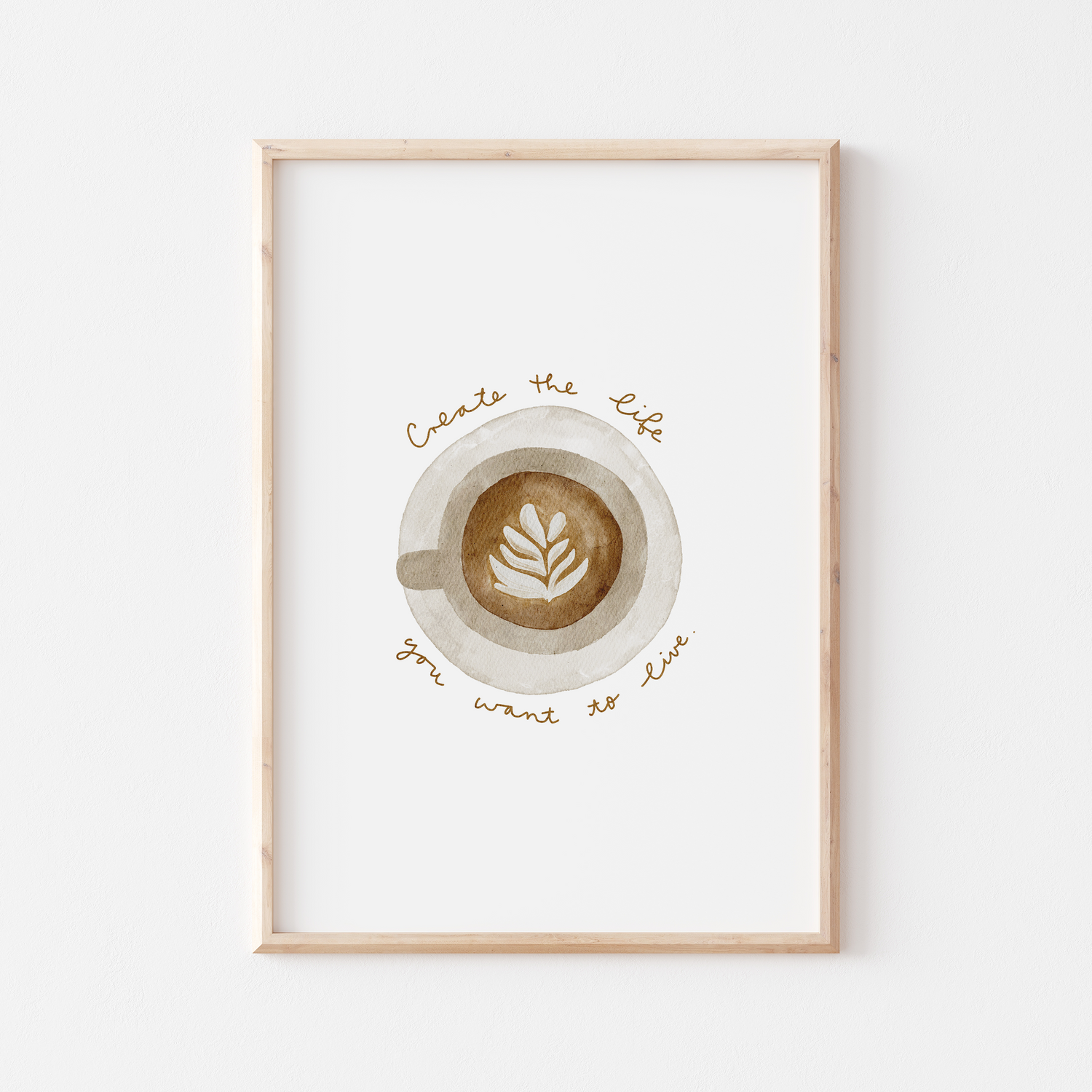 Poster Kaffee Spruch