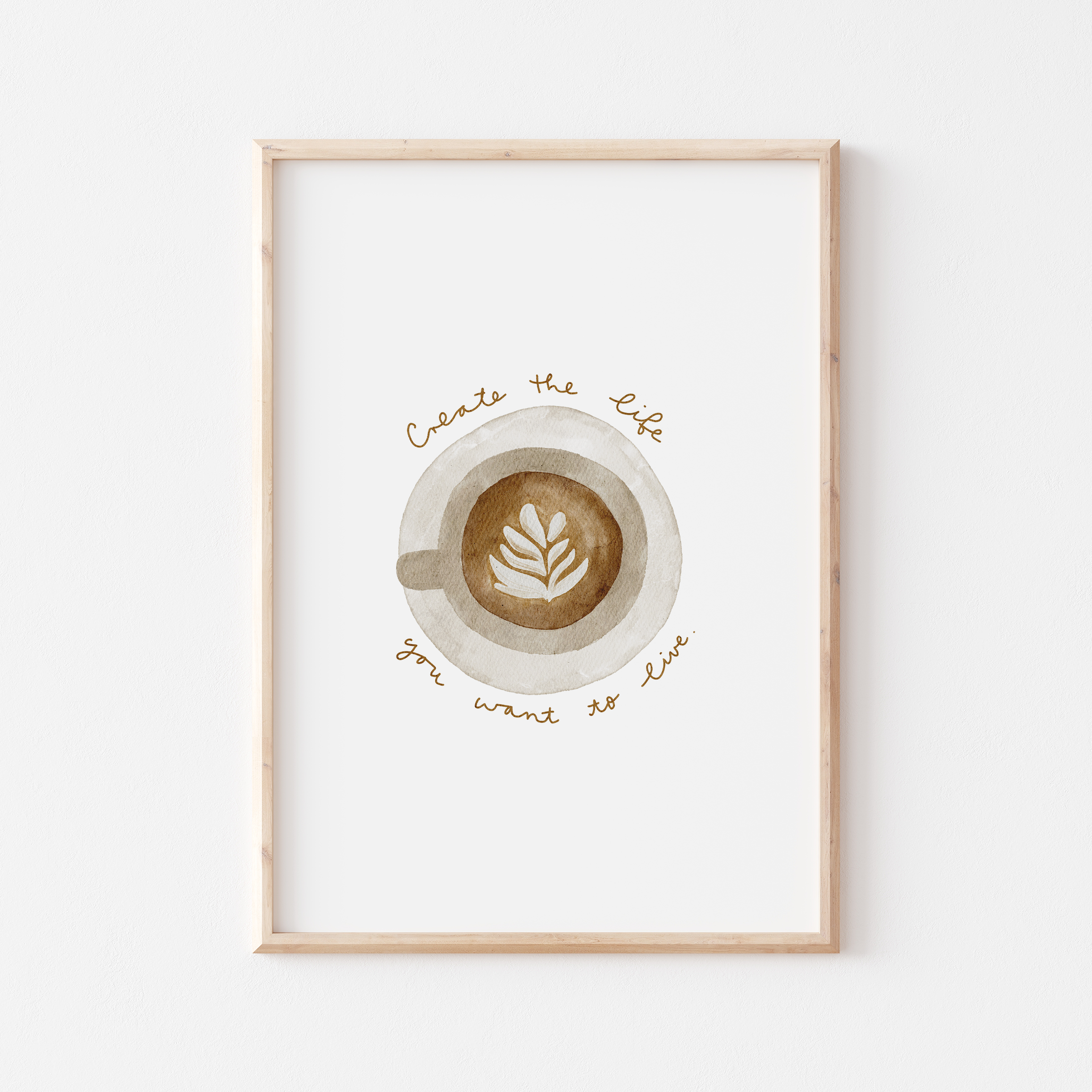 Poster Kaffee Spruch