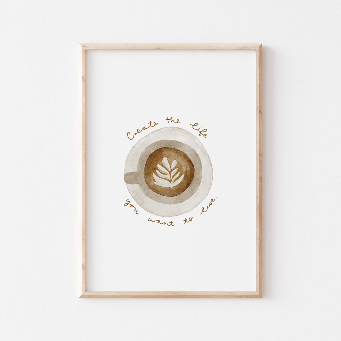 Hej Hanni Poster Kaffee Spruch A4