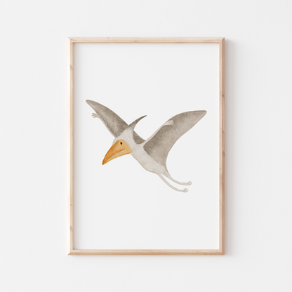 Poster Dinosaurier Pteranodon A4